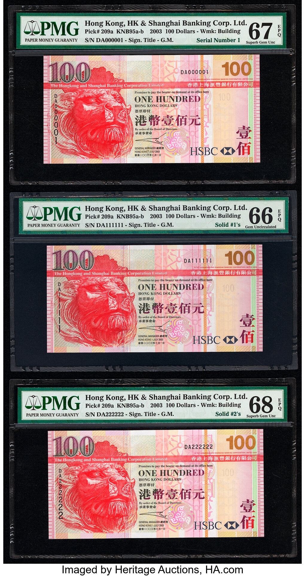 image for: Hong Kong  100 dollars (B688bz)