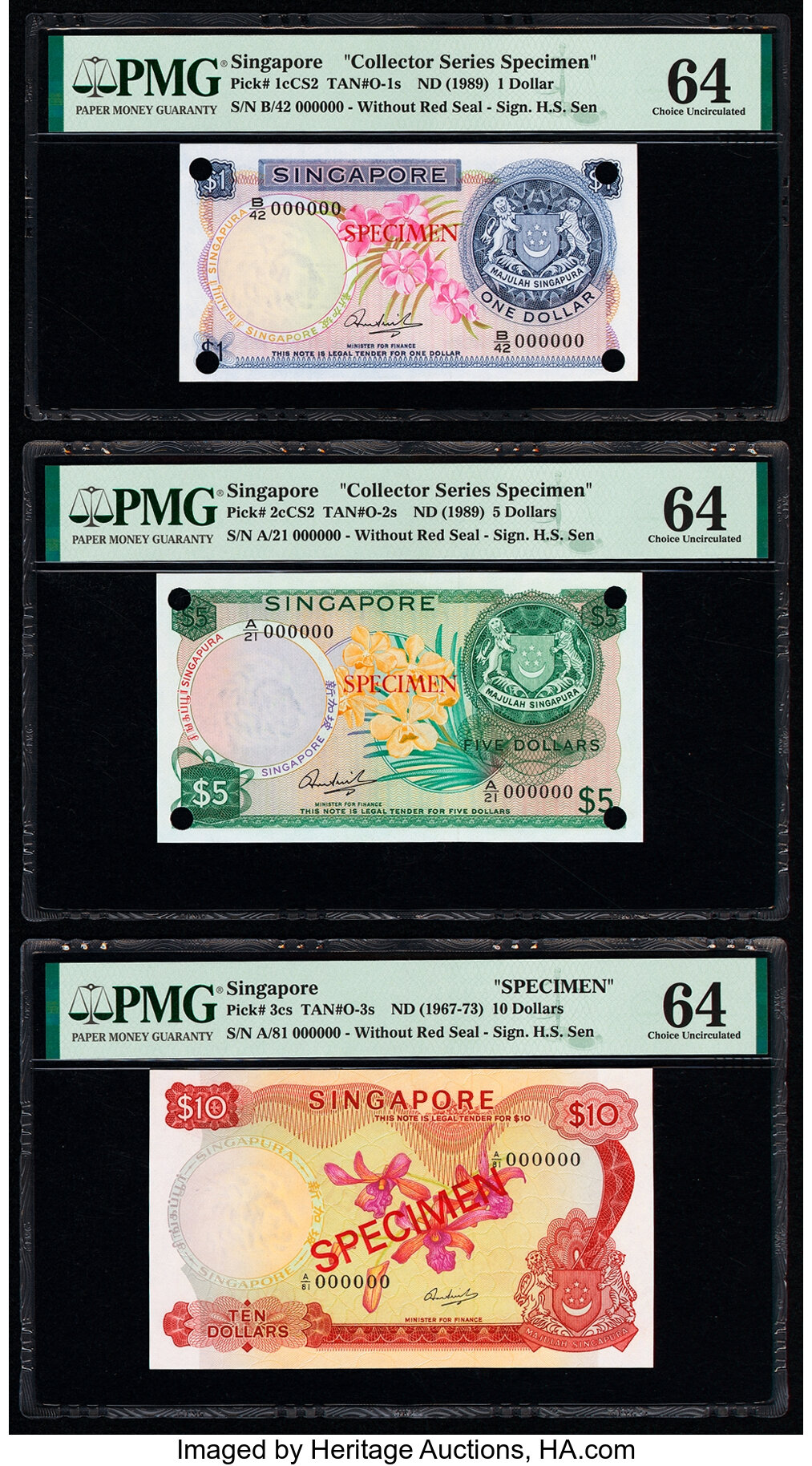 image for: Singapore  1 dollar (B101as)