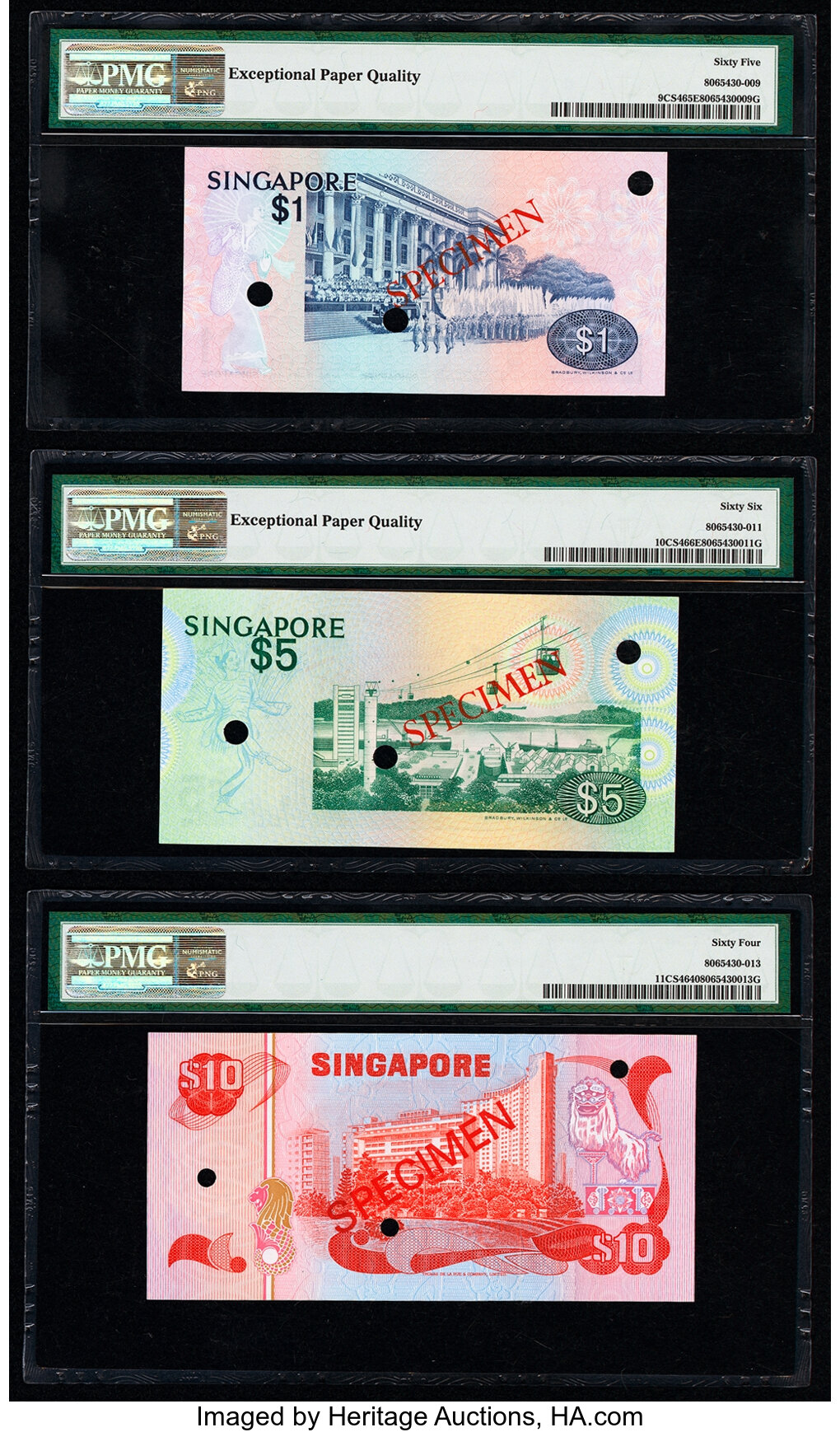 image for: Singapore  100 dollars (B115as)