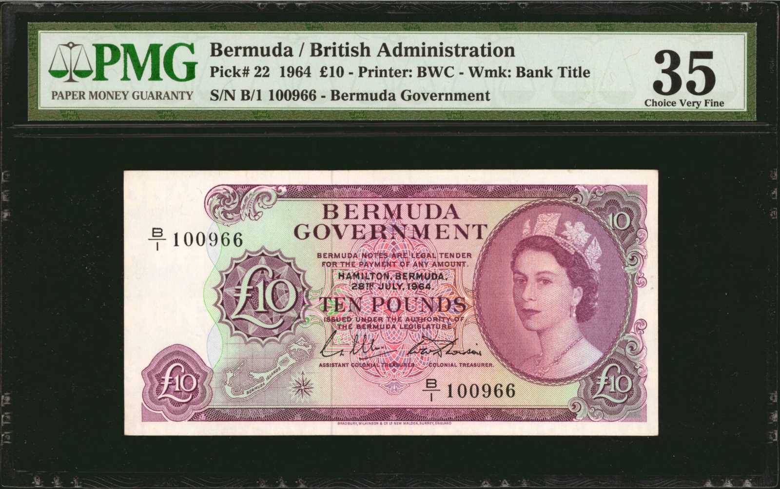 image for: Bermuda  10 pounds (B123as)