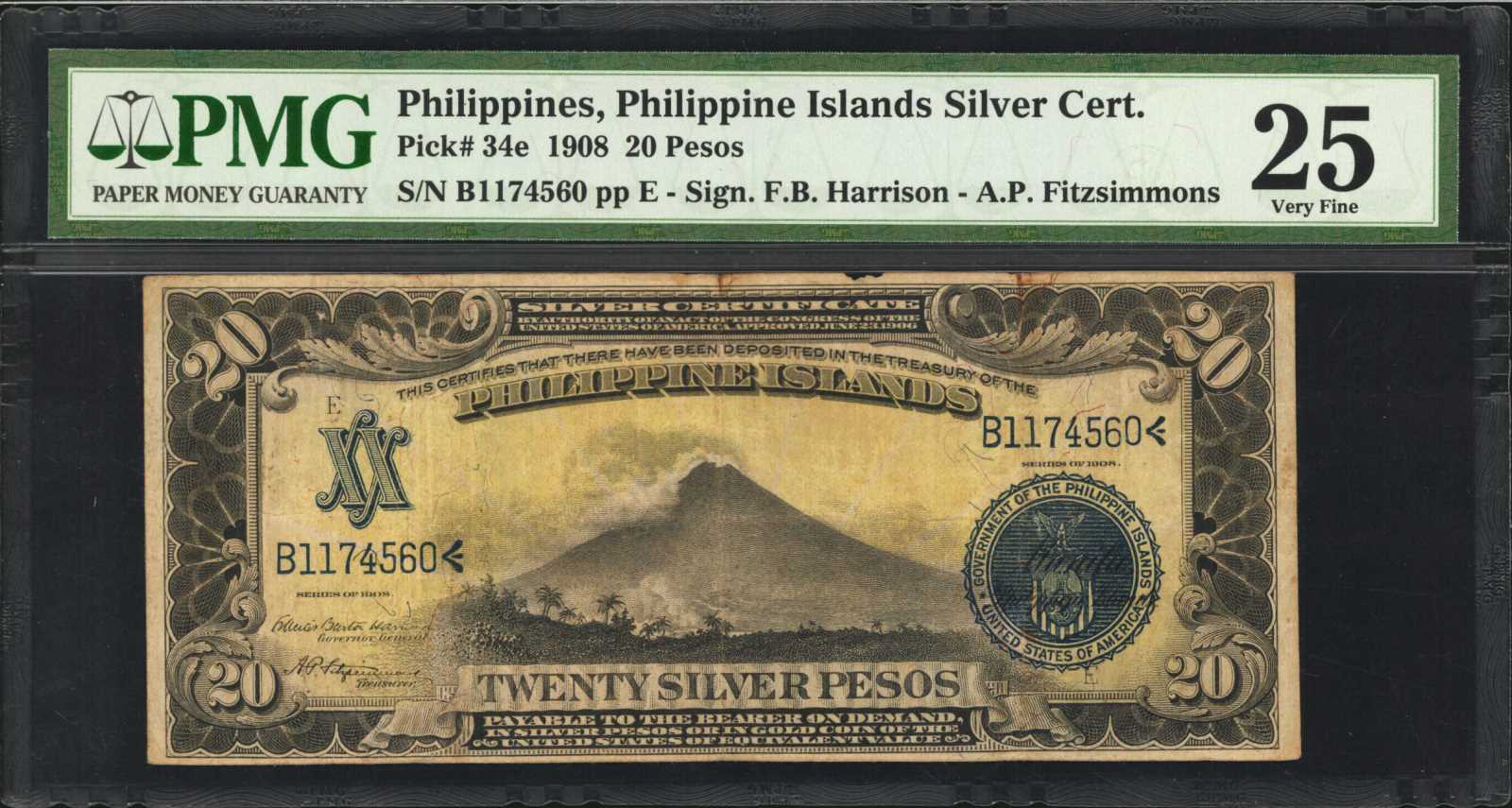image for: Philippines  20 silver pesos (B511d)
