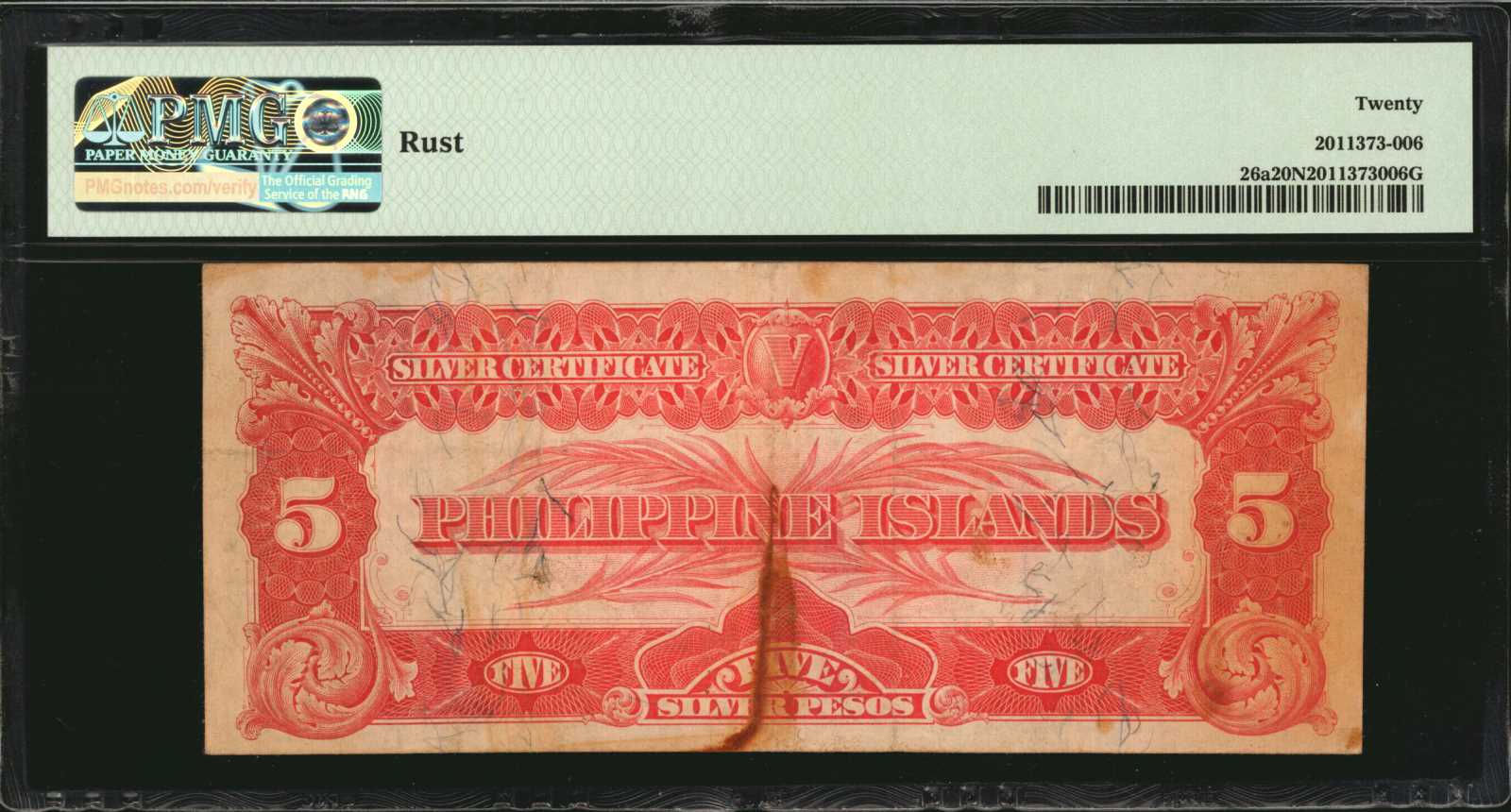 image for: Philippines  5 silver pesos (B502b)
