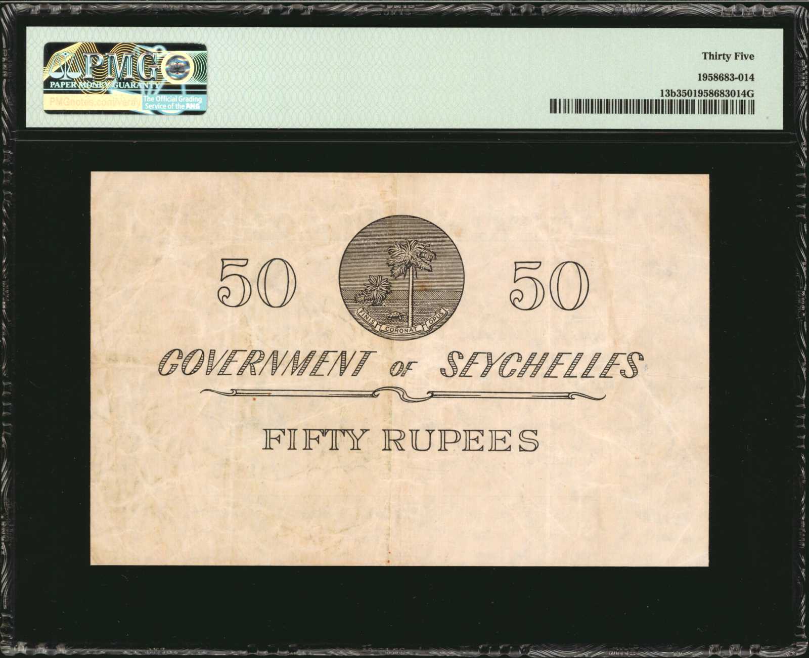 image for: Seychelles  50 rupees(B120ds2)