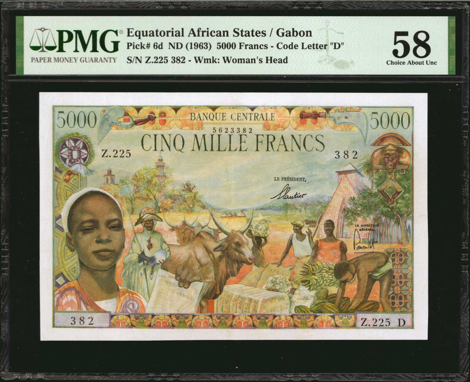 image for: Equatorial African States  5,000 francs(B204b)