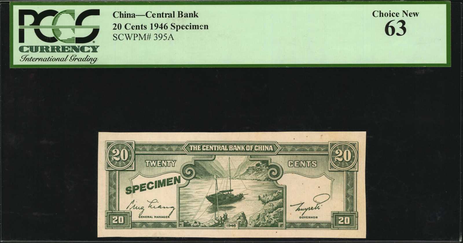 image for: China National Banks  20 (gold) cents(B3253a)