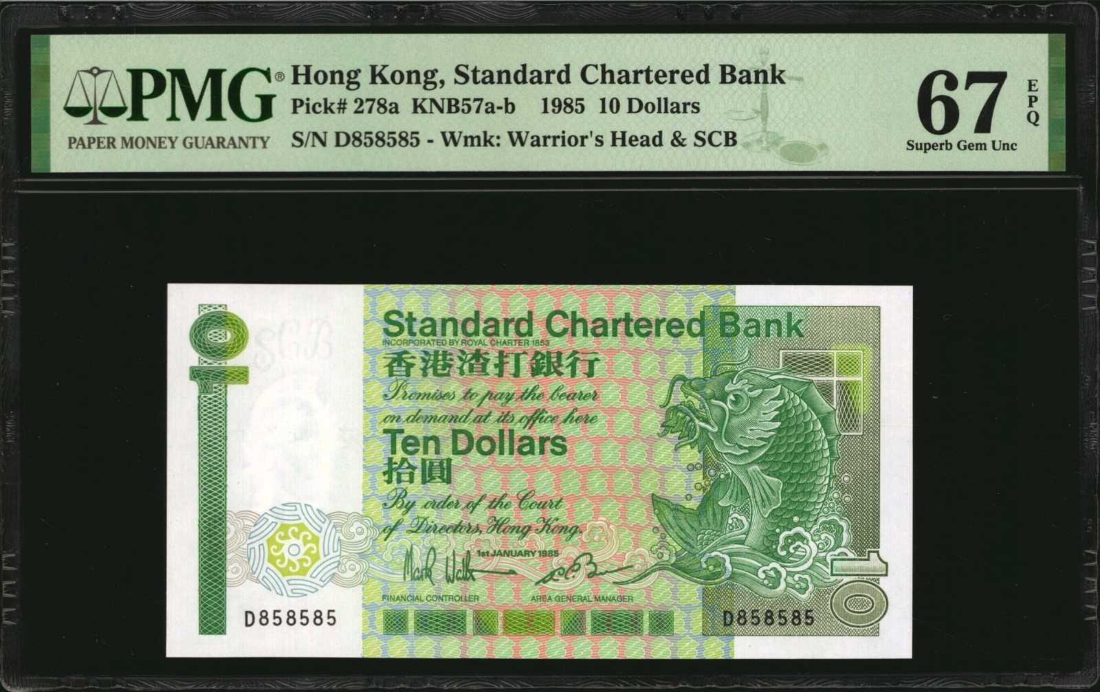 image for: Hong Kong  10 dollars (B401e)