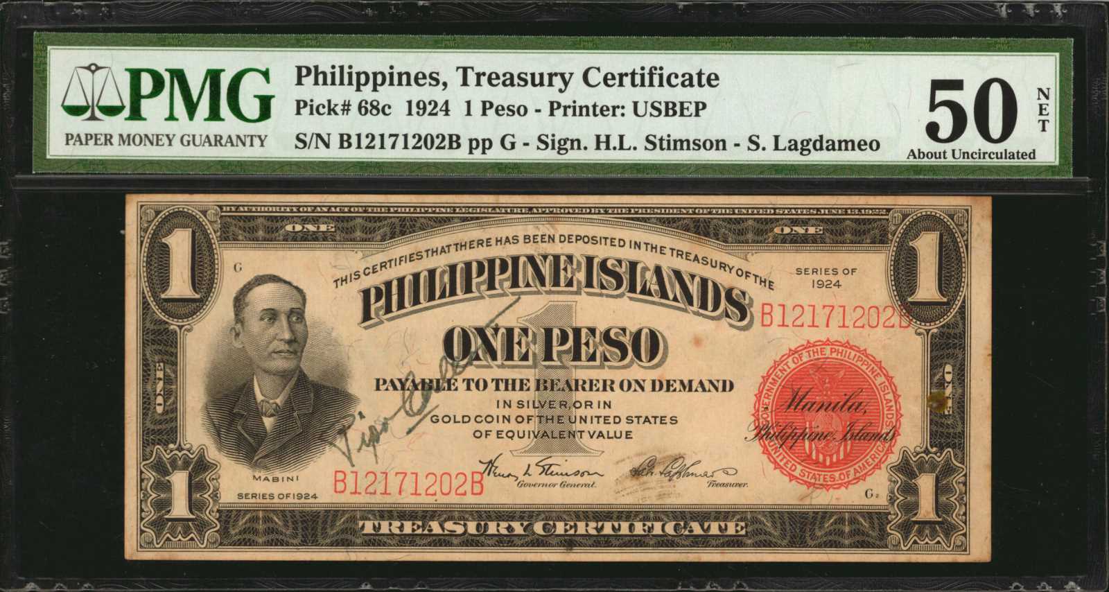 image for: Philippines  1 peso (B525c)