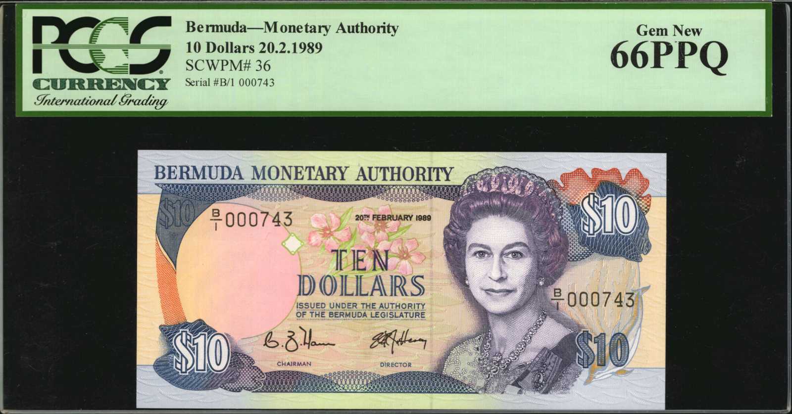 image for: Bermuda  10 dollars (B210as)