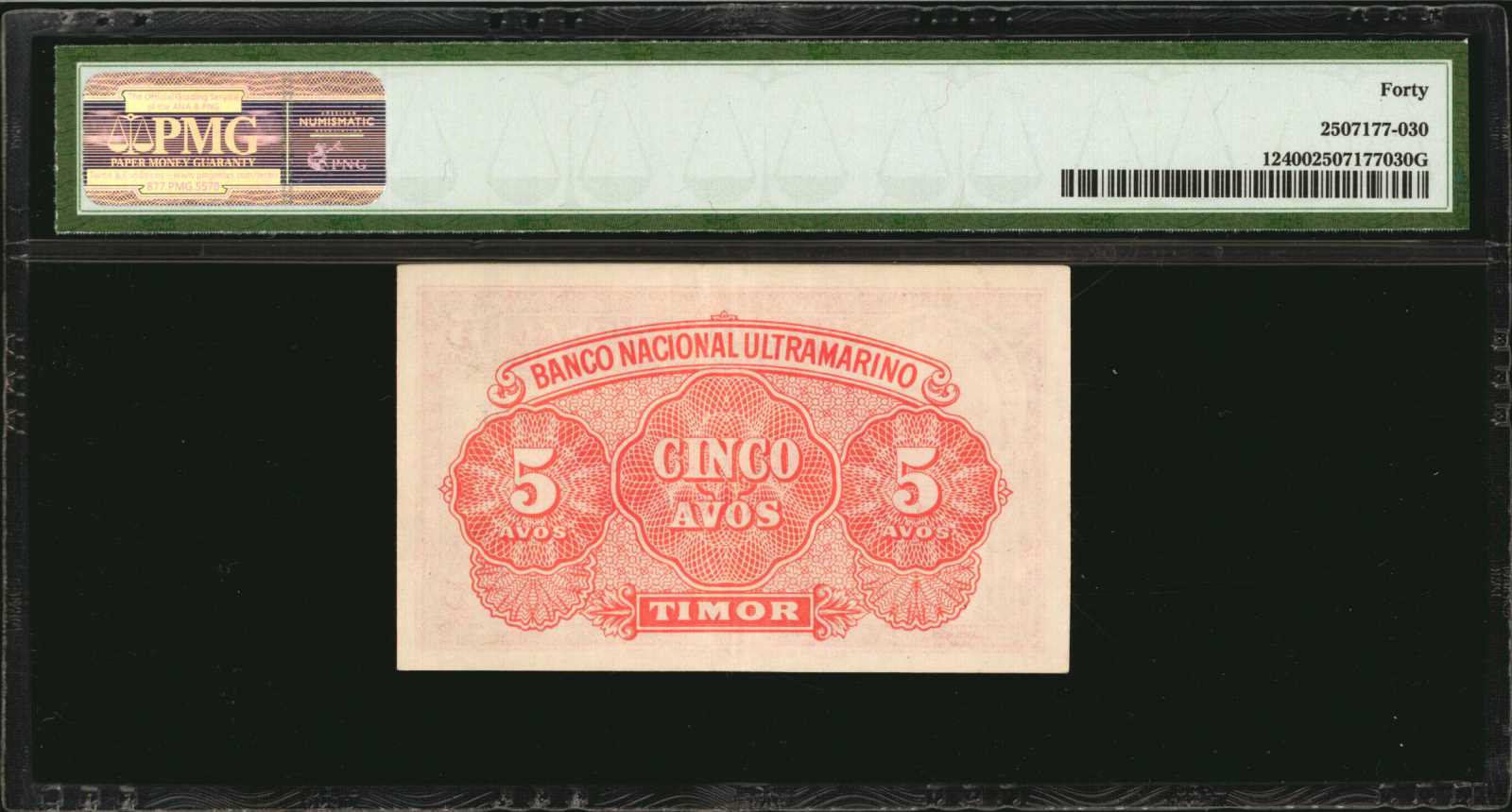 image for: Timor  5 avos (B110x)