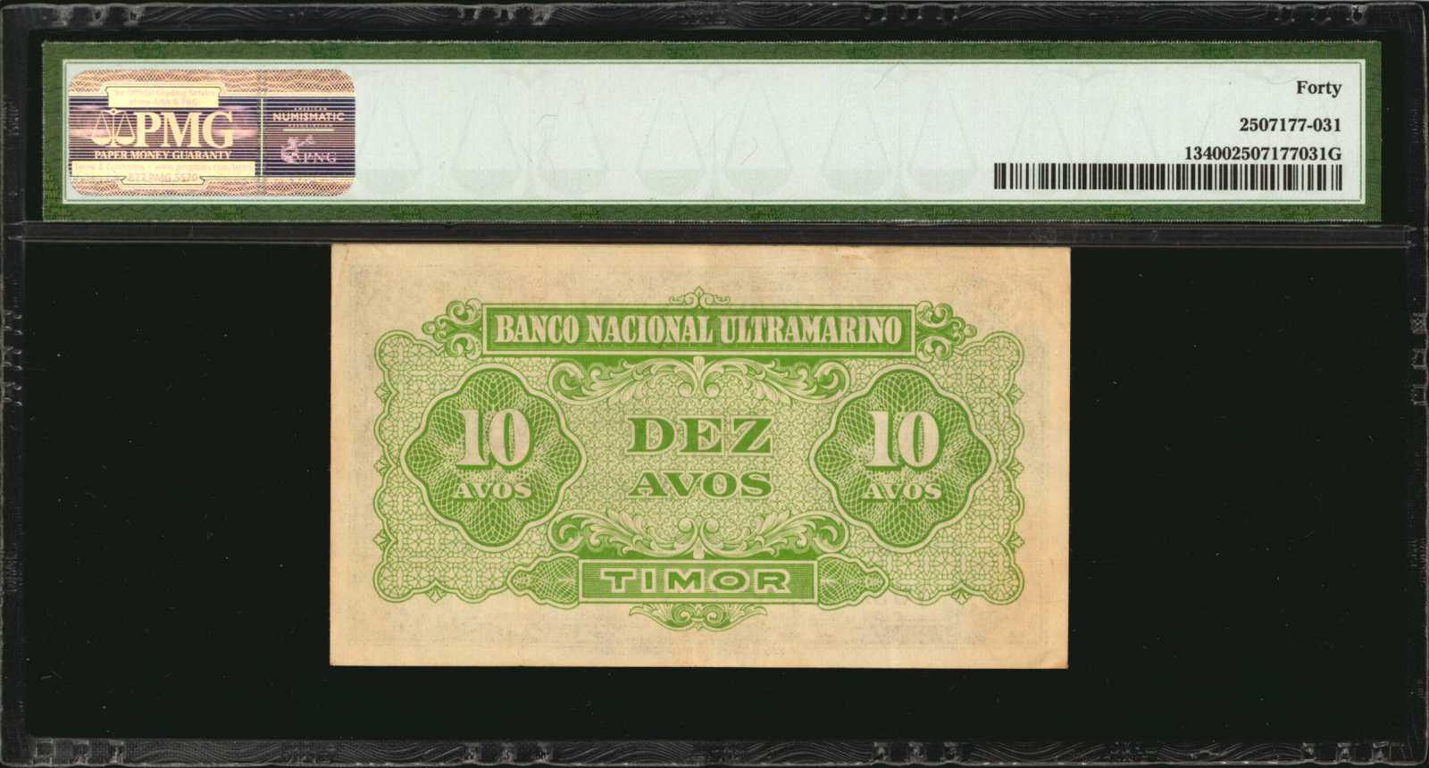 image for: Timor  10 avos (B111x)