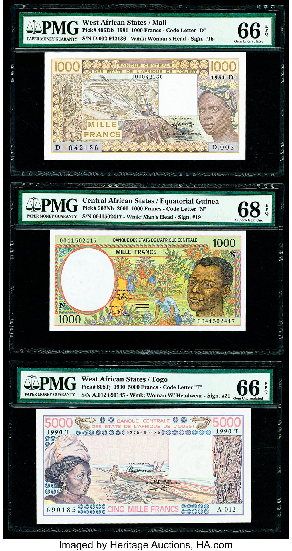 image for: West African States  5,000 francs (B113Th)