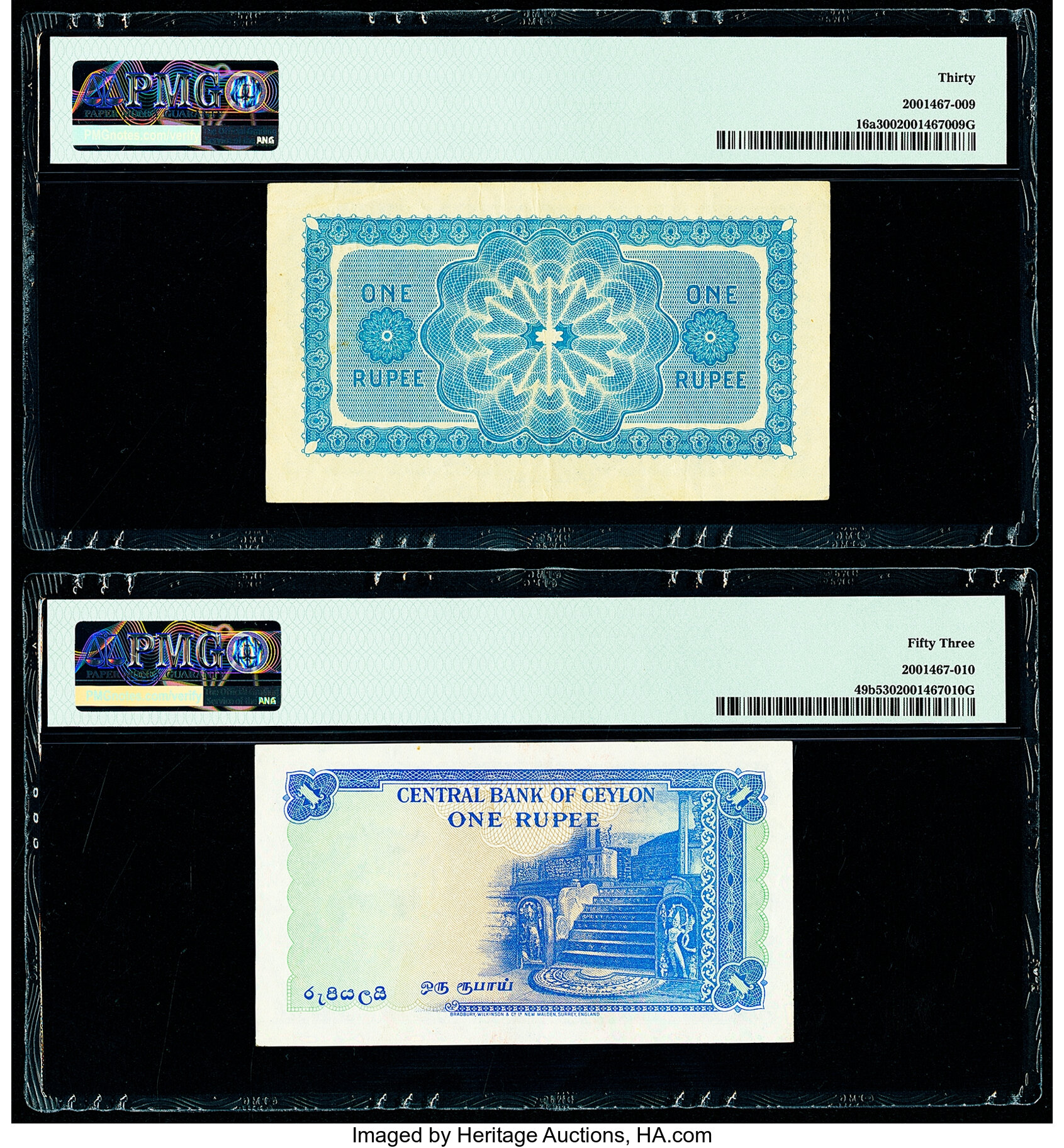 image for: Ceylon  1 rupee (B211a)