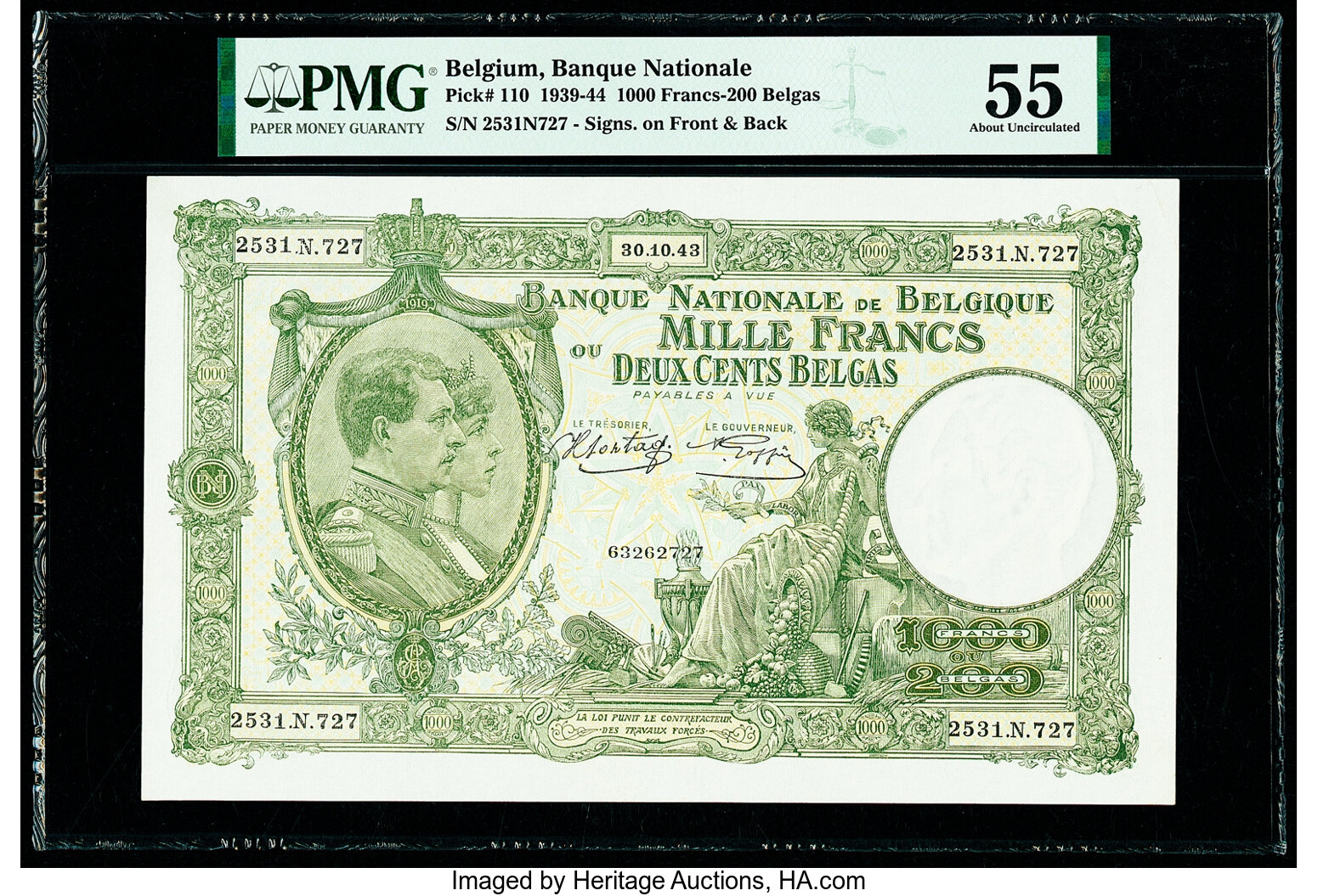 image for: Belgium  50 francs / 10 belgas (B557es1)
