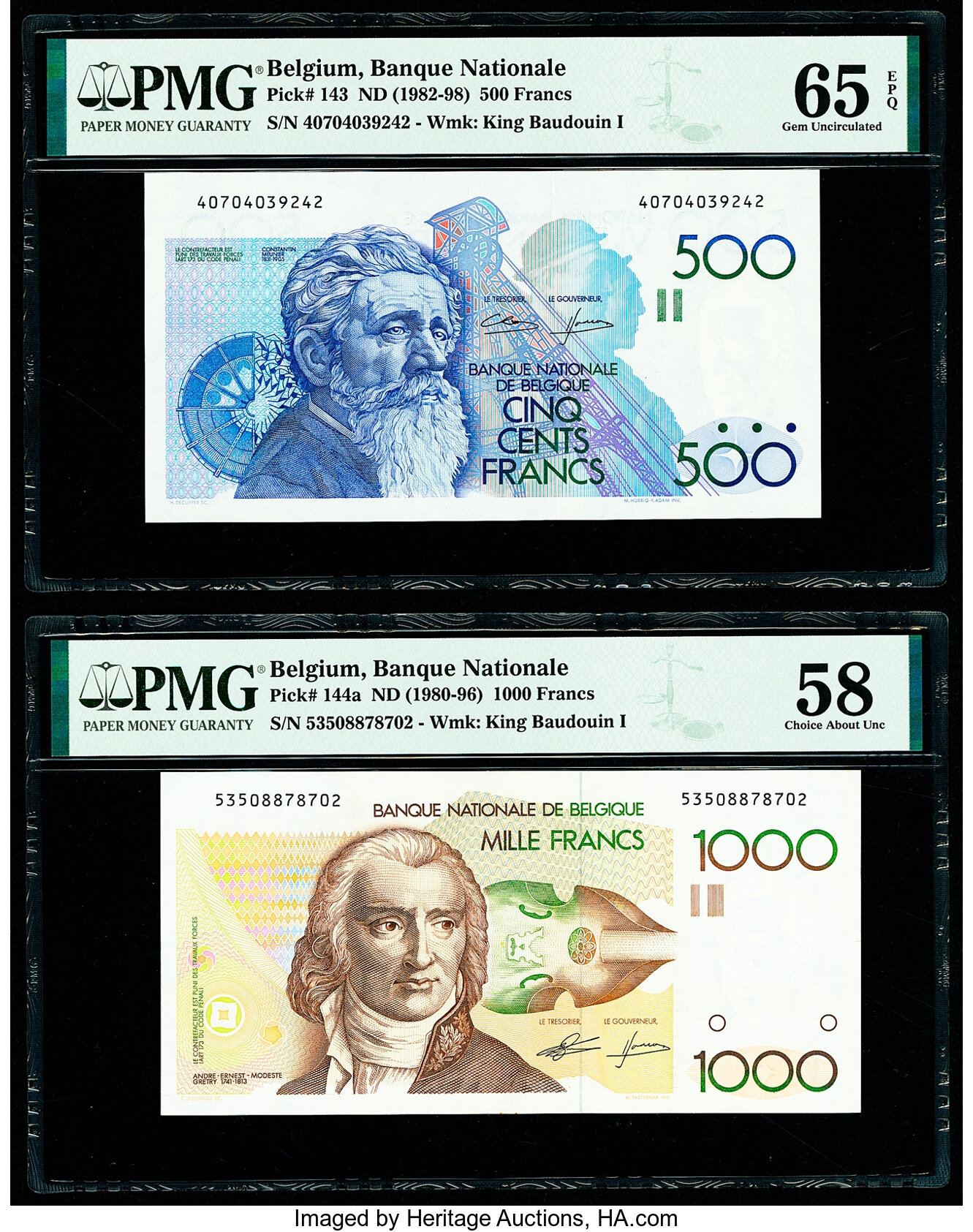 image for: Belgium  500 francs (B586g)