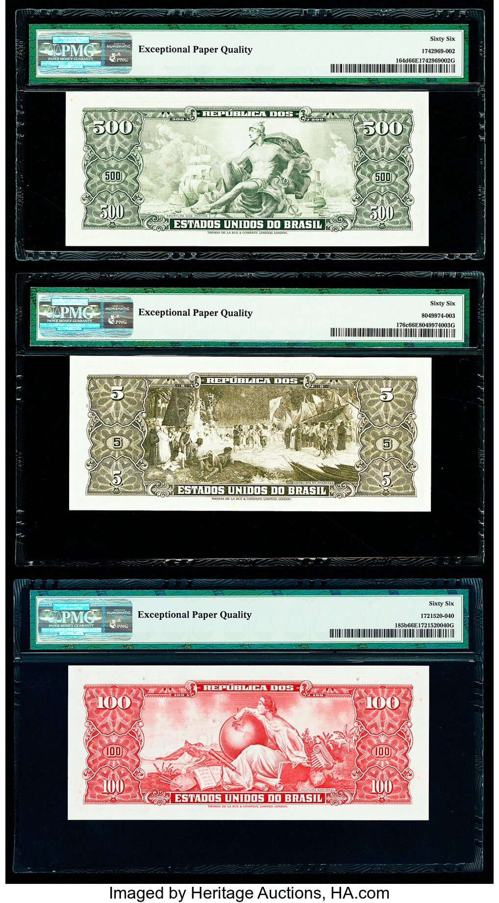 image for: Brazil  10 cruzeiros novos on 10,000 cruzeiros (B809cp)