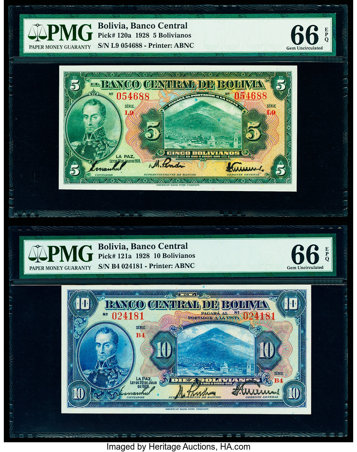 image for: Bolivia  50 bolivianos = 5 bol?vares(B311b)