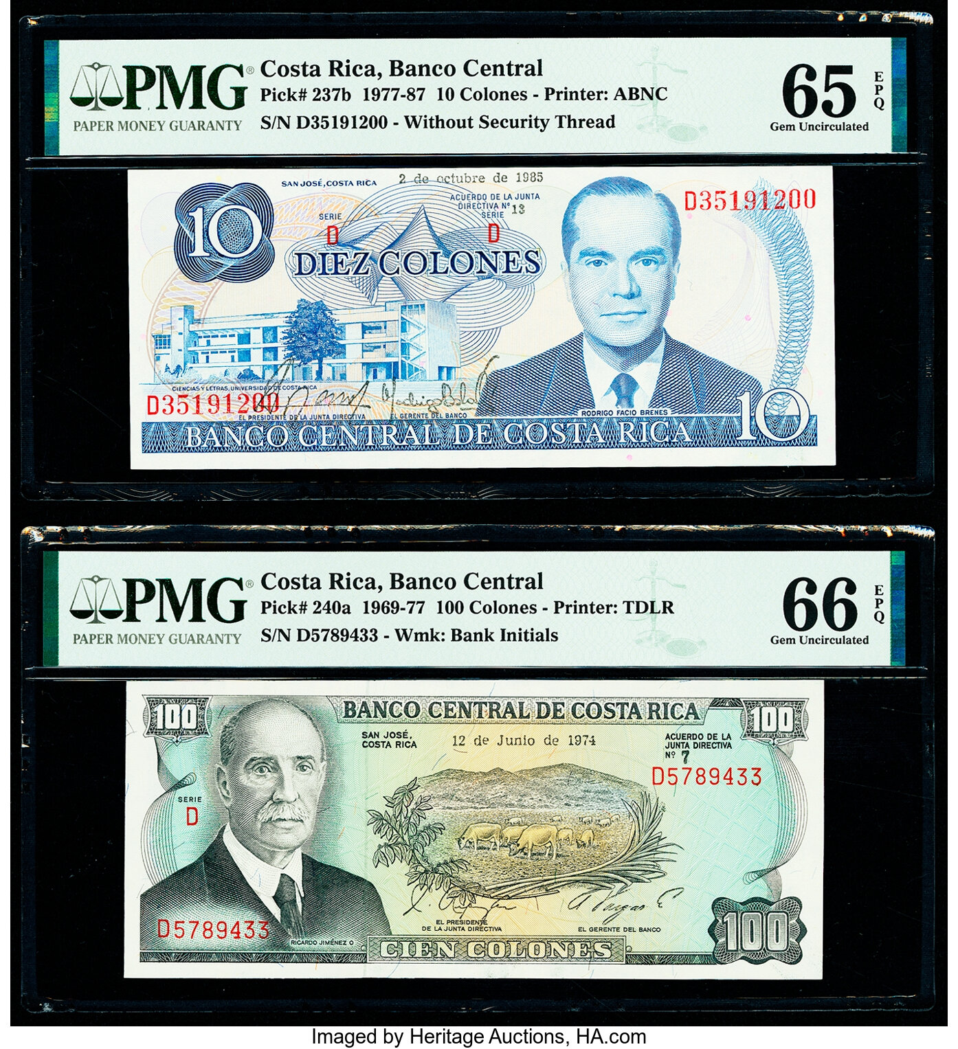 image for: Costa Rica  10 colones(B510b)