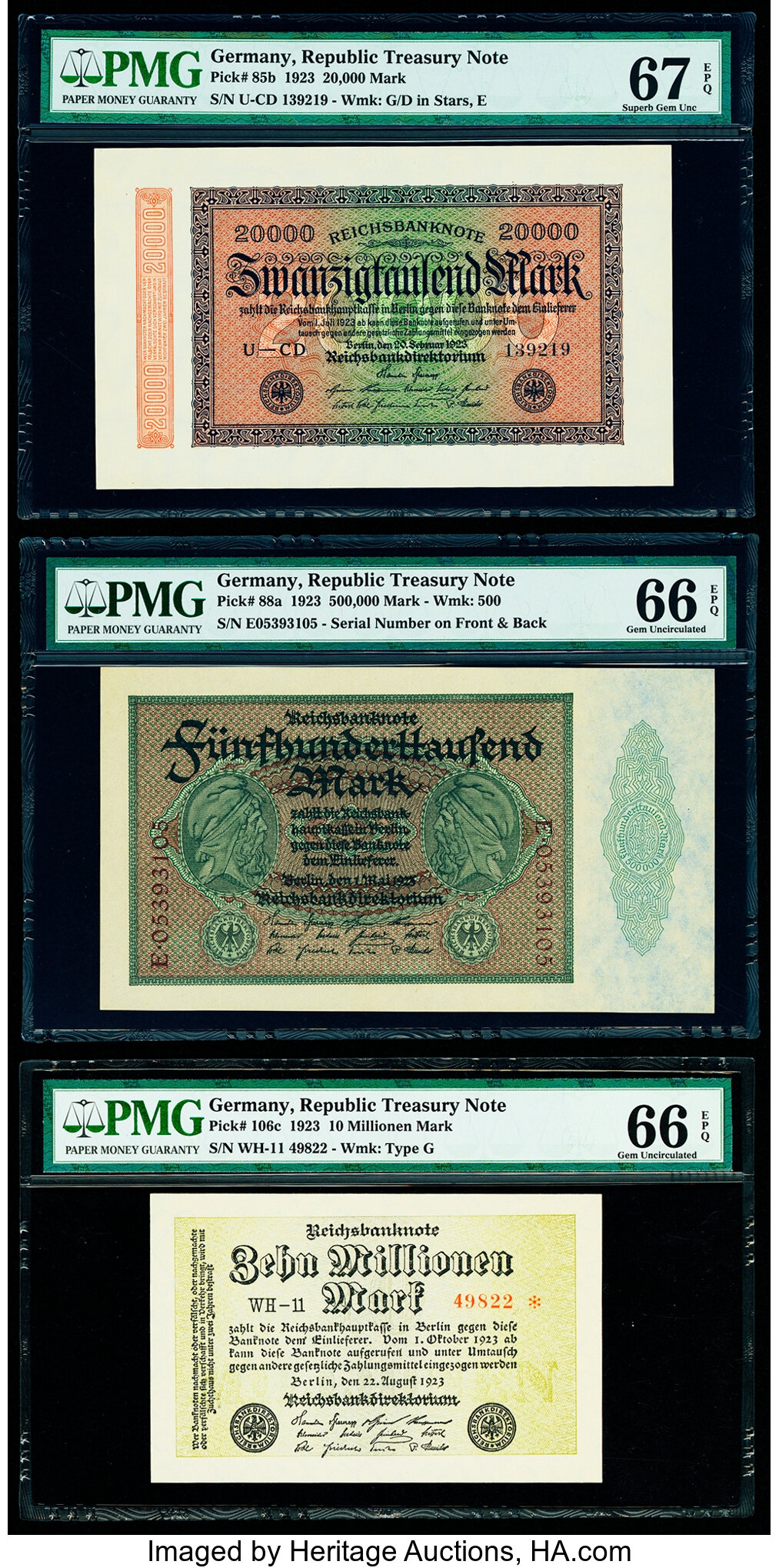 image for: Germany  zehn millionen -10,000,000- mark (B261b)
