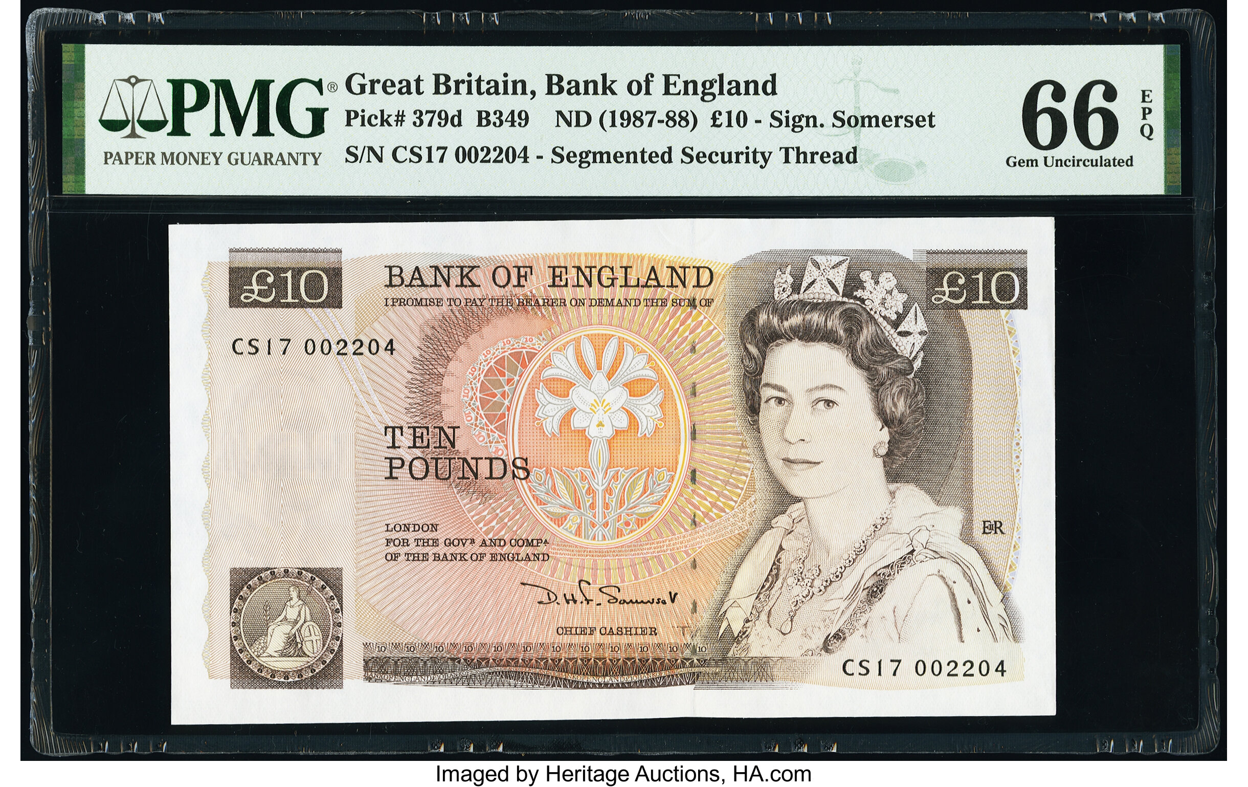 image for: United Kingdom  10 pounds (B186e)