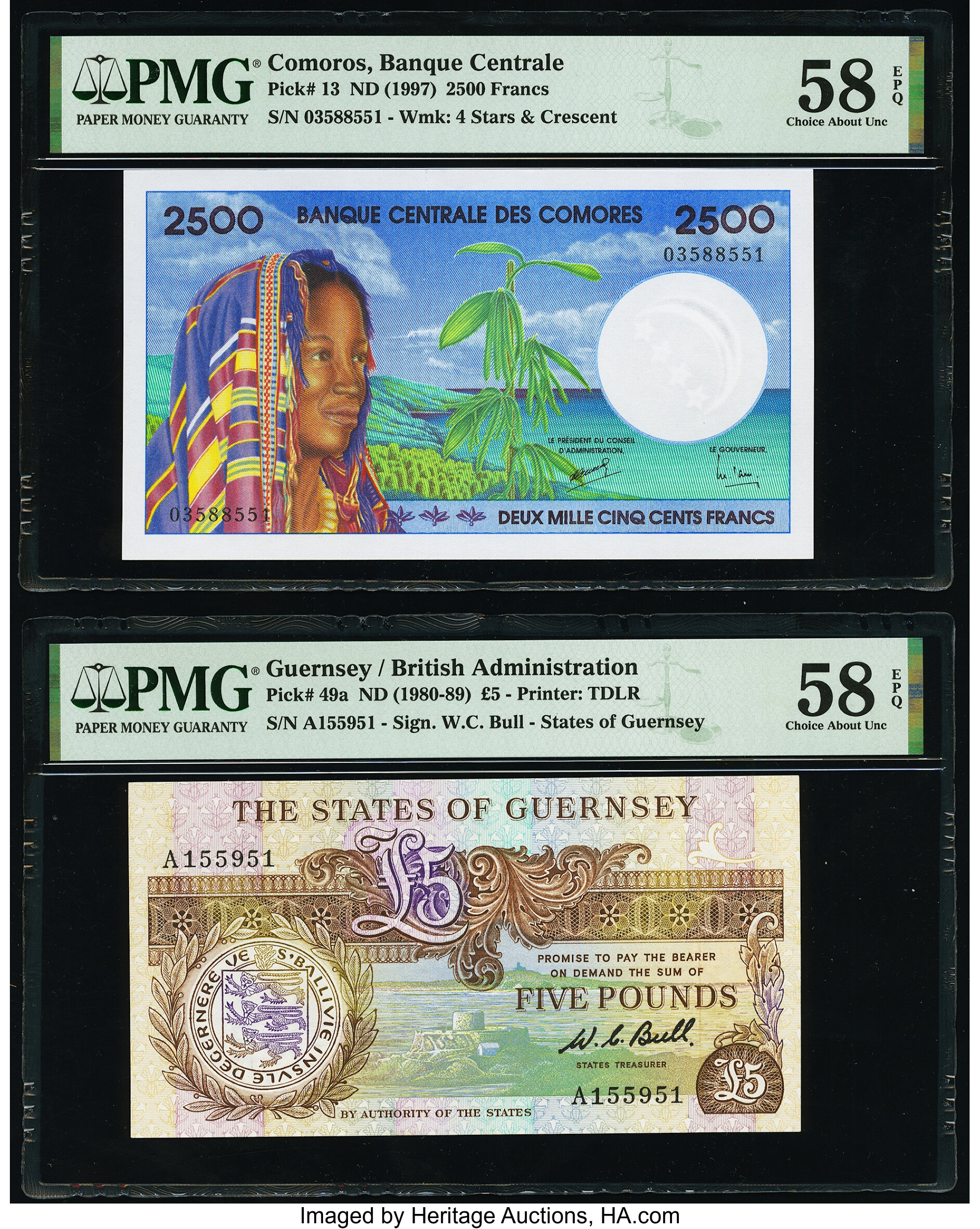 image for: Comoros  2,500 francs (B304a)