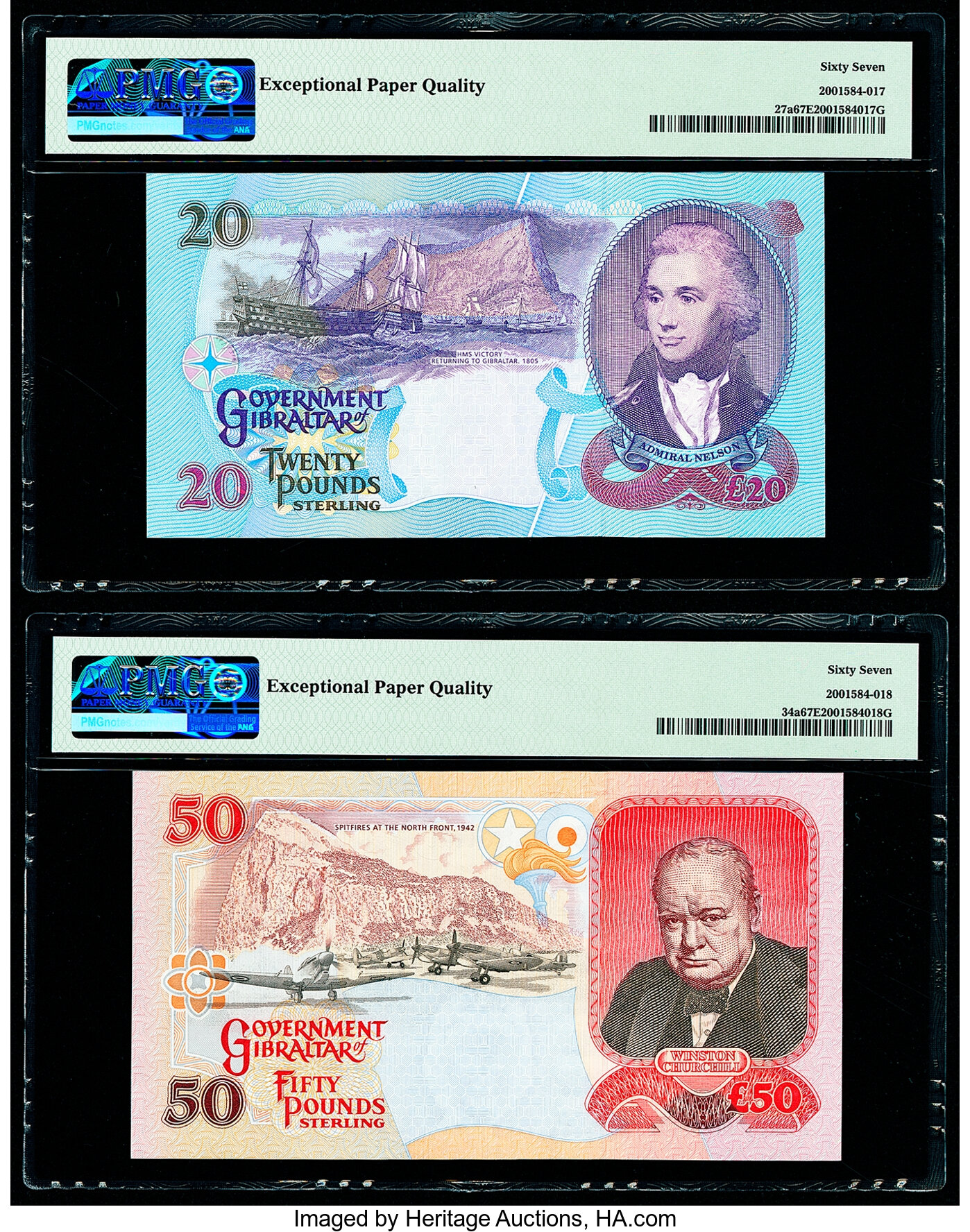 image for: Gibraltar  20 pounds (B125a)