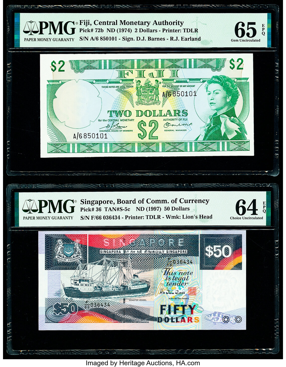 image for: Fiji  2 dollars (B403cs1)