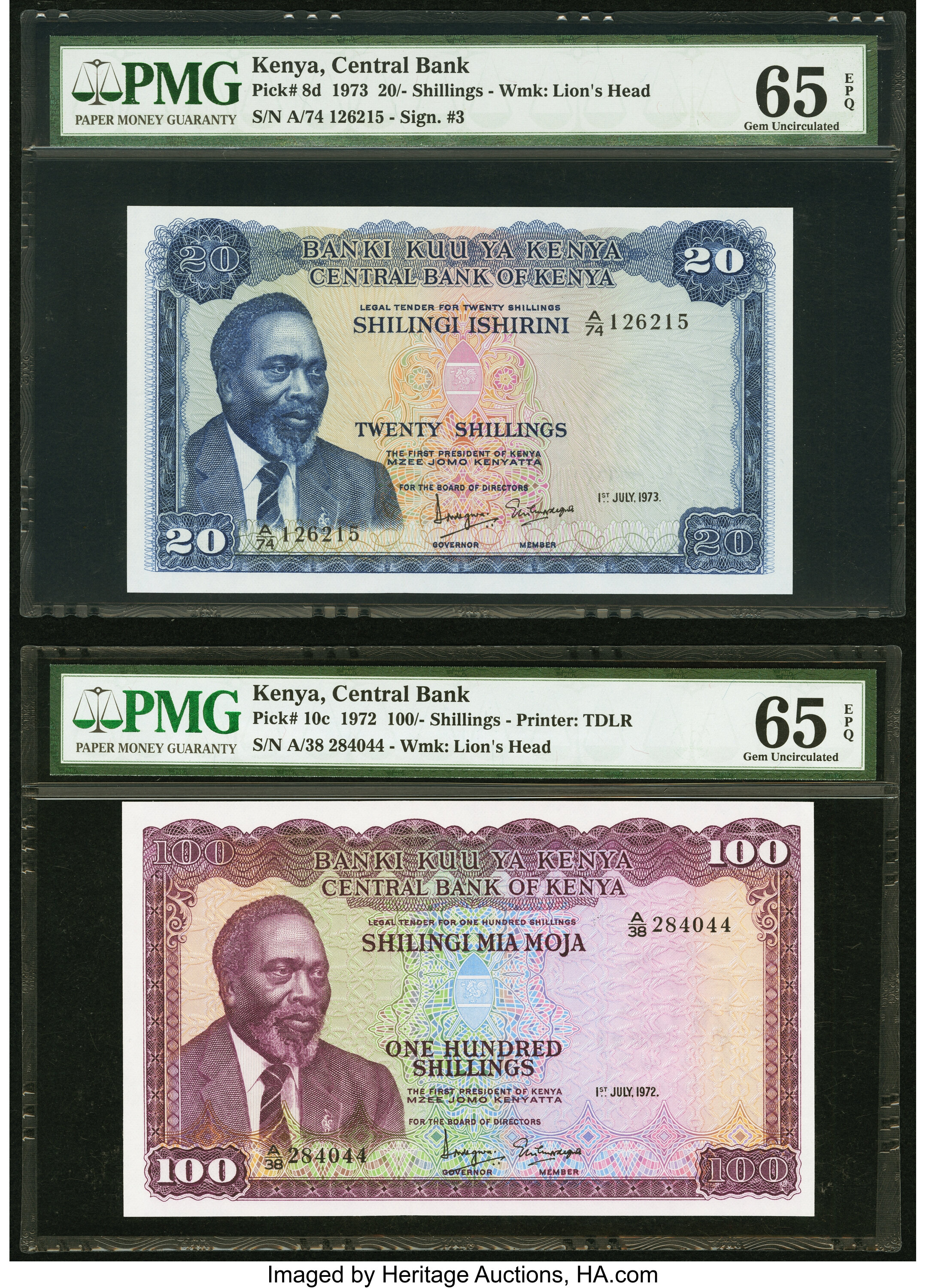 image for: Kenya  20 shillings (B108bs)
