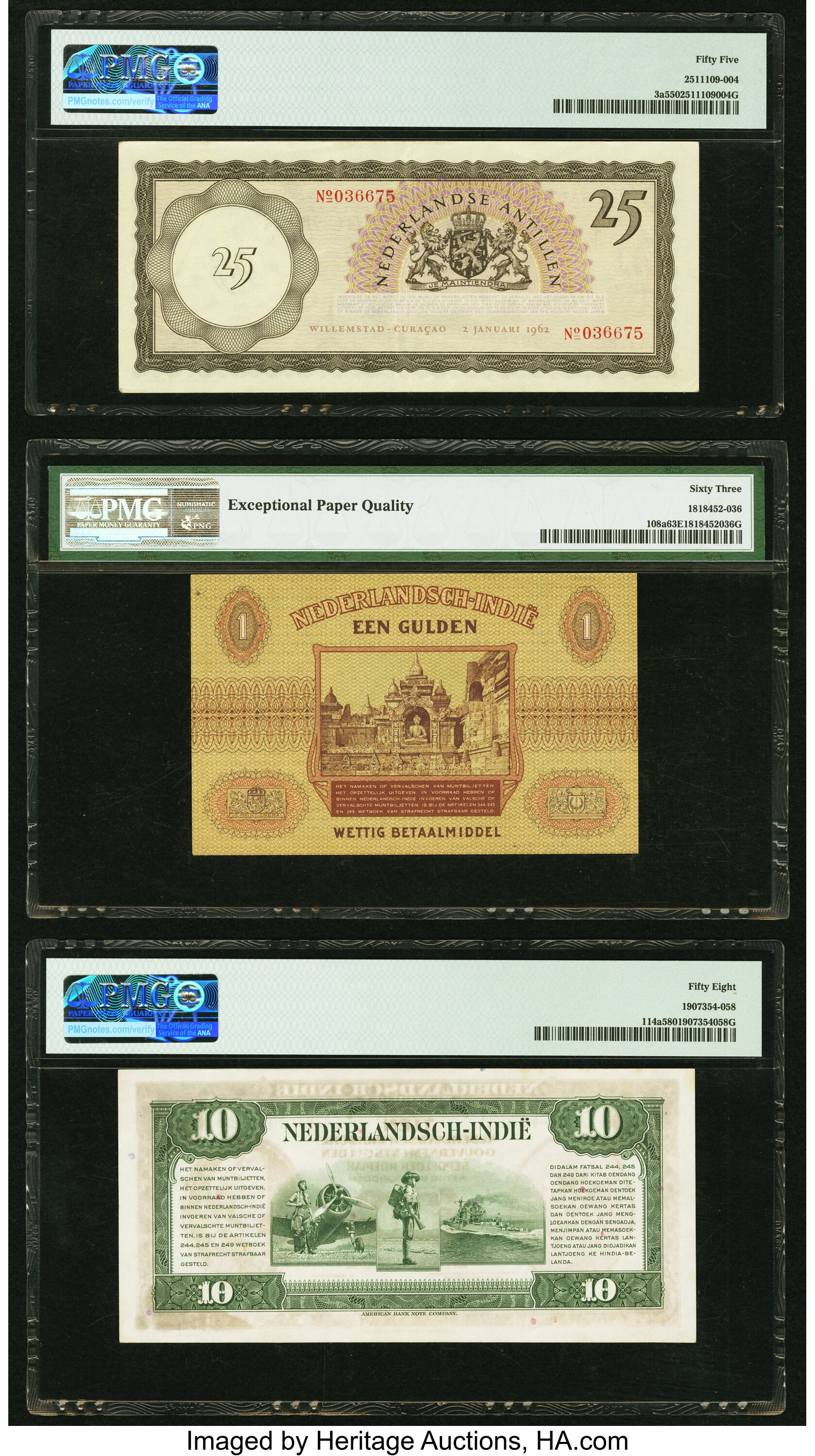 image for: Netherlands Antilles  25 gulden (guilders) (B203as)