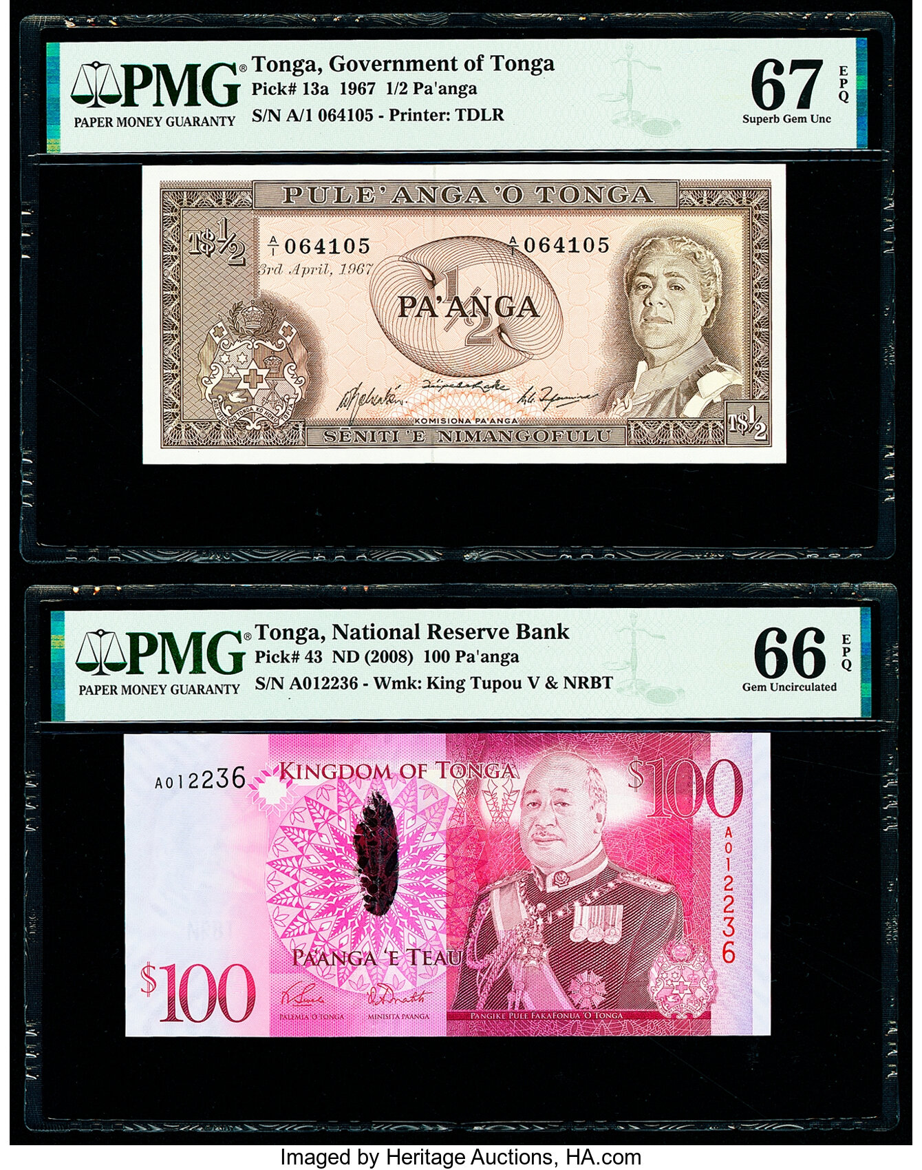 image for: Tonga  1/2 pa?anga(B113a)