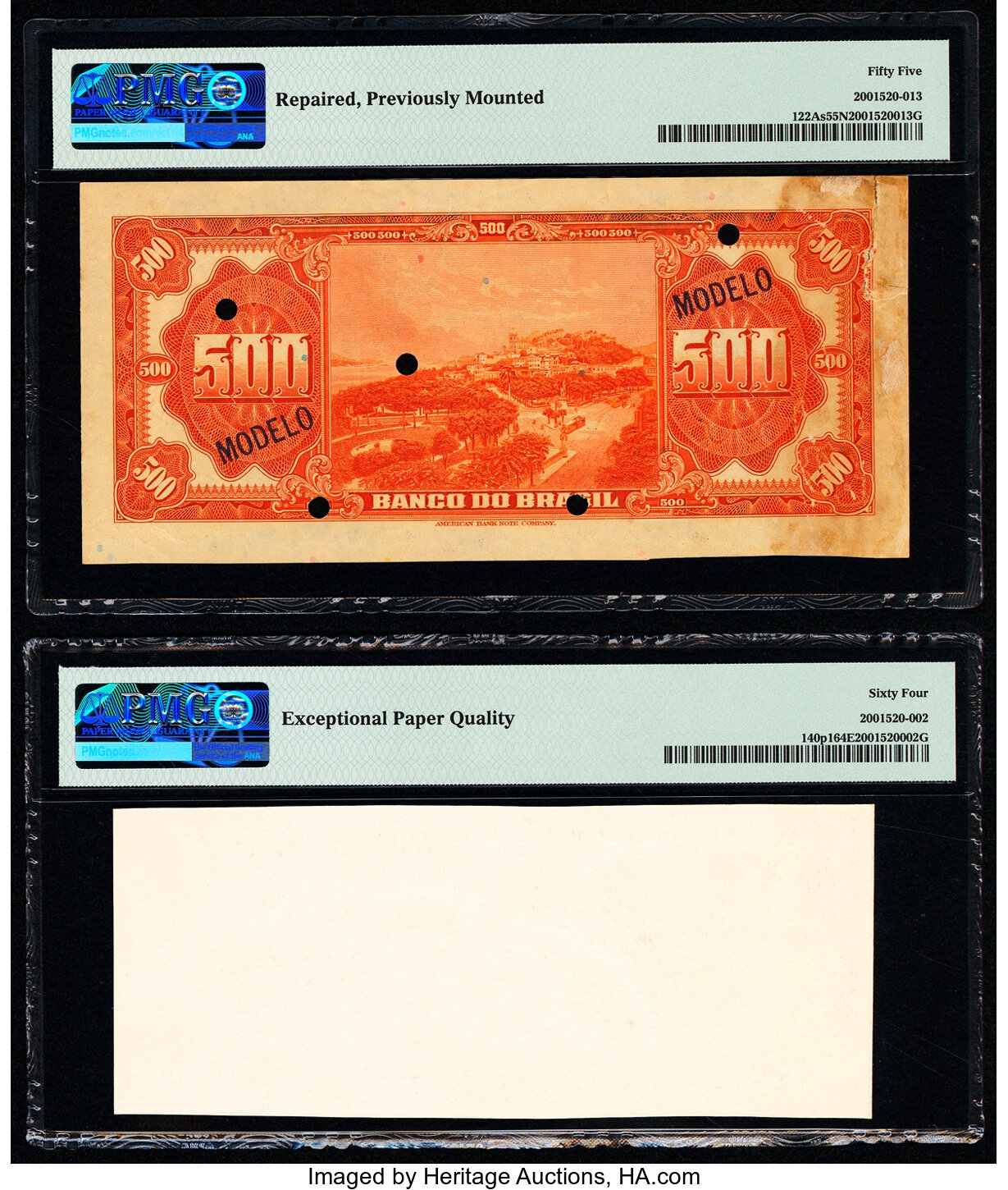 image for: Brazil  5 cruzeiros novos on 5,000 cruzeiros (B808bs)