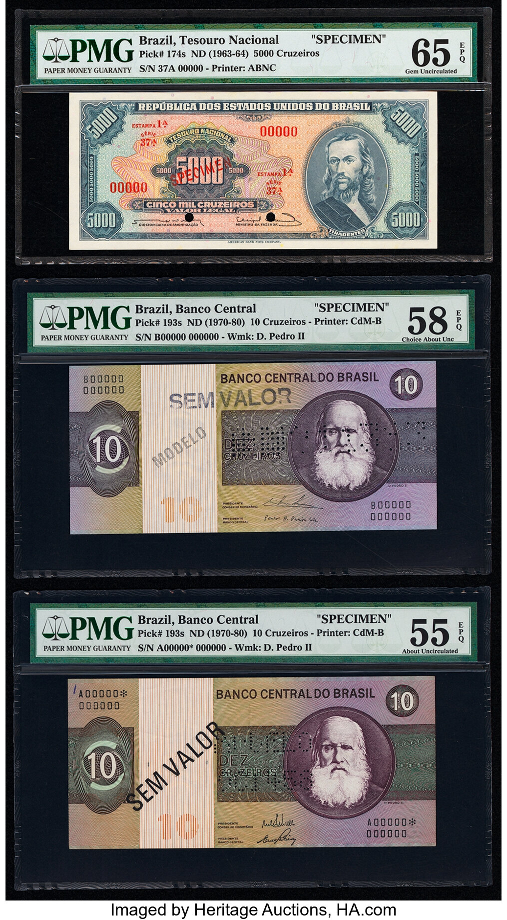 image for: Brazil  10 cruzeiros (B814a)