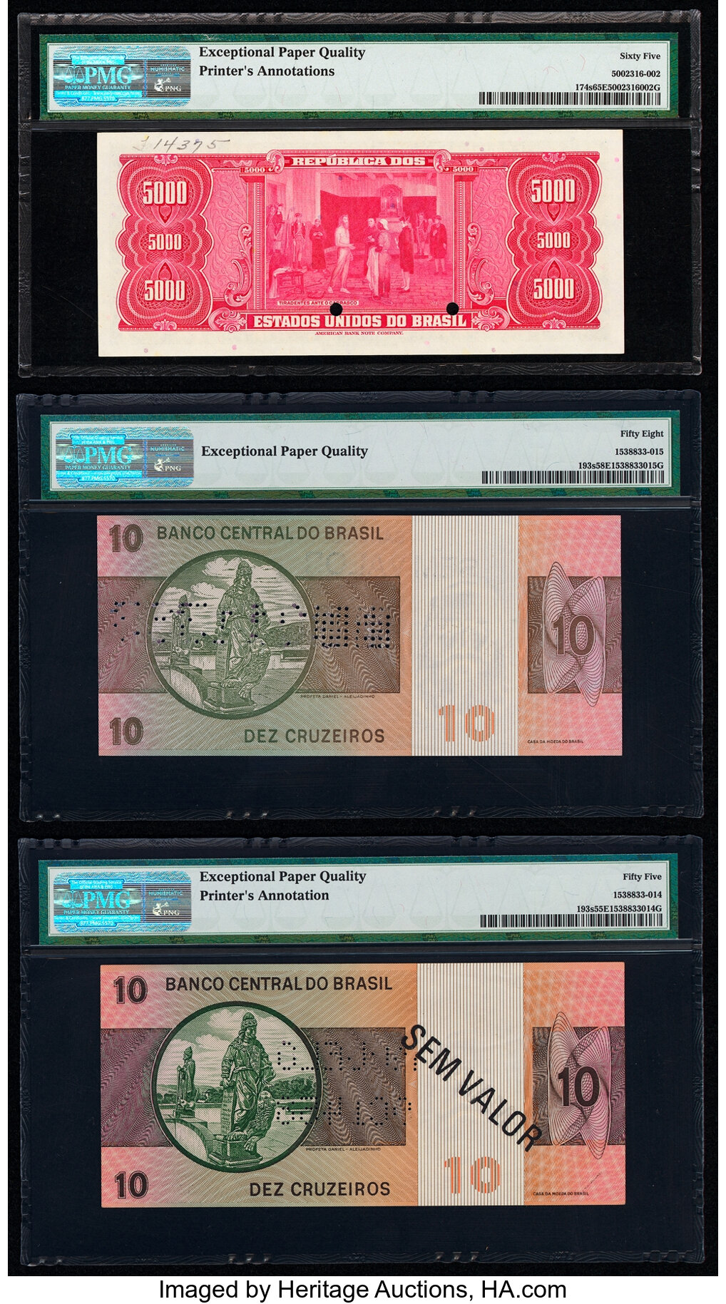 image for: Brazil  10 cruzeiros (B814a)