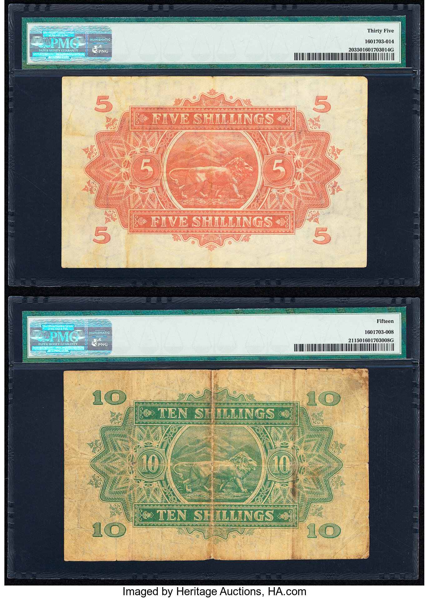 image for: East Africa  5 shillings(B209bs)