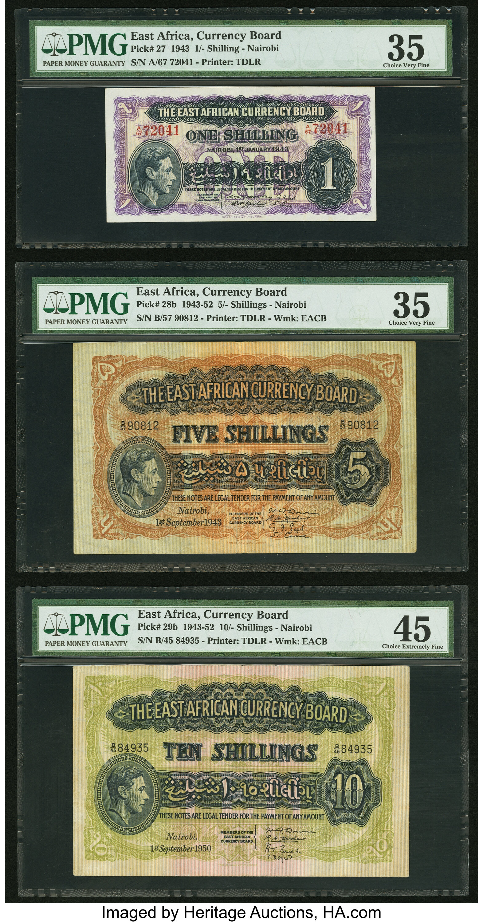 image for: East Africa  20 shillings = 1 pound(B219hs)