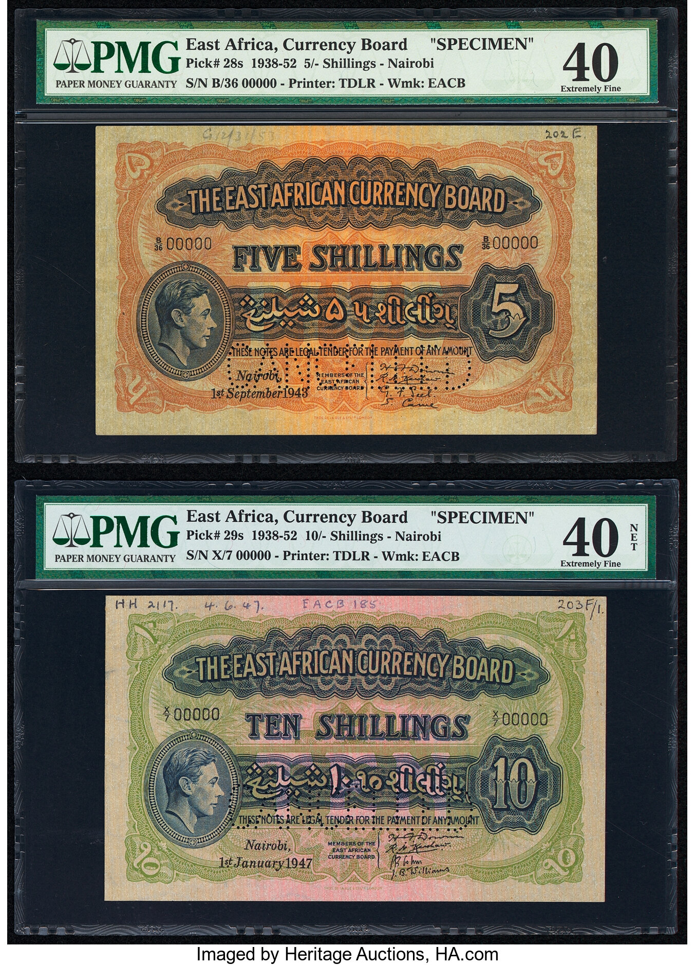 image for: East Africa  20 shillings = 1 pound(B219j)