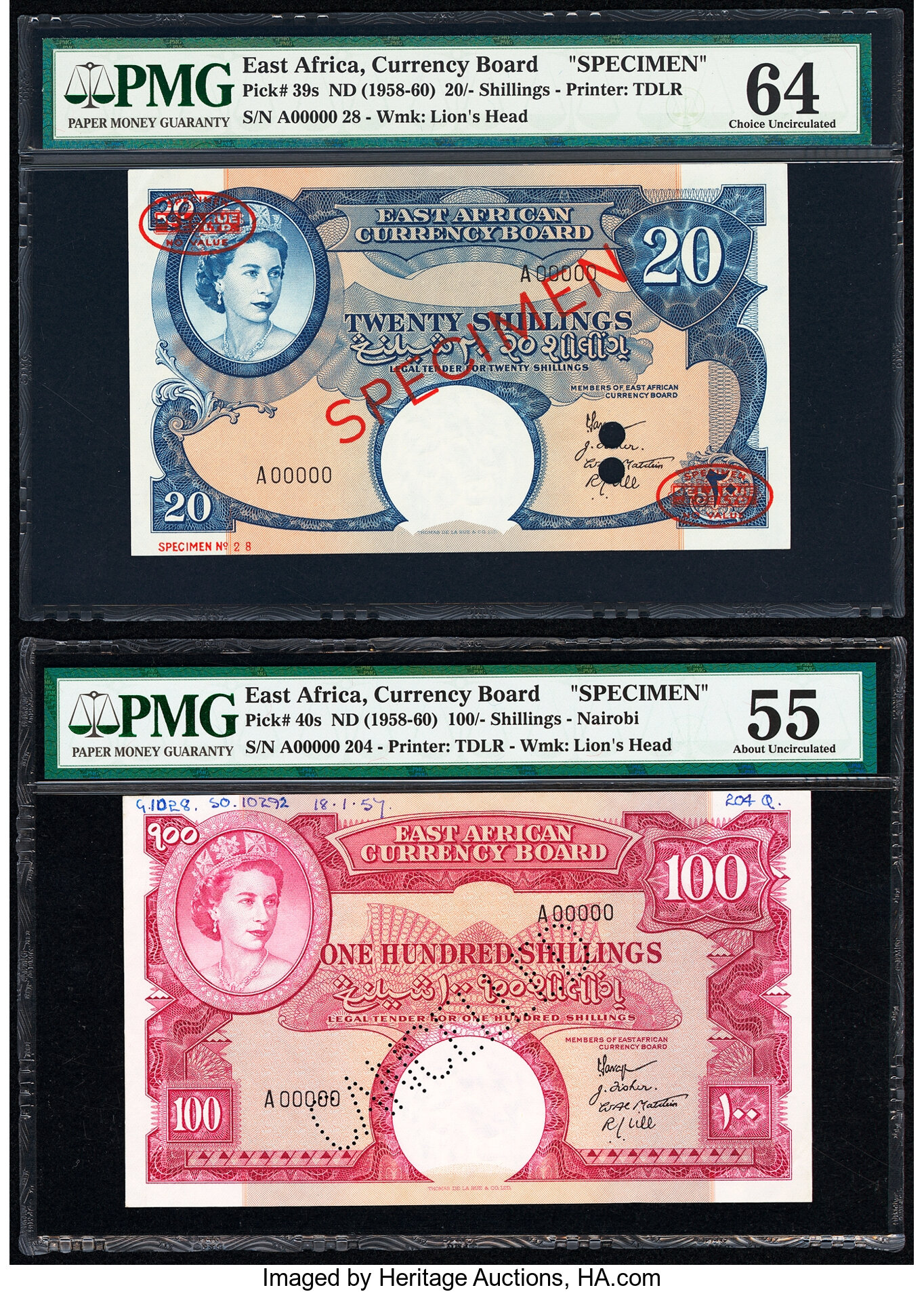 image for: East Africa  5 shillings(B227a)