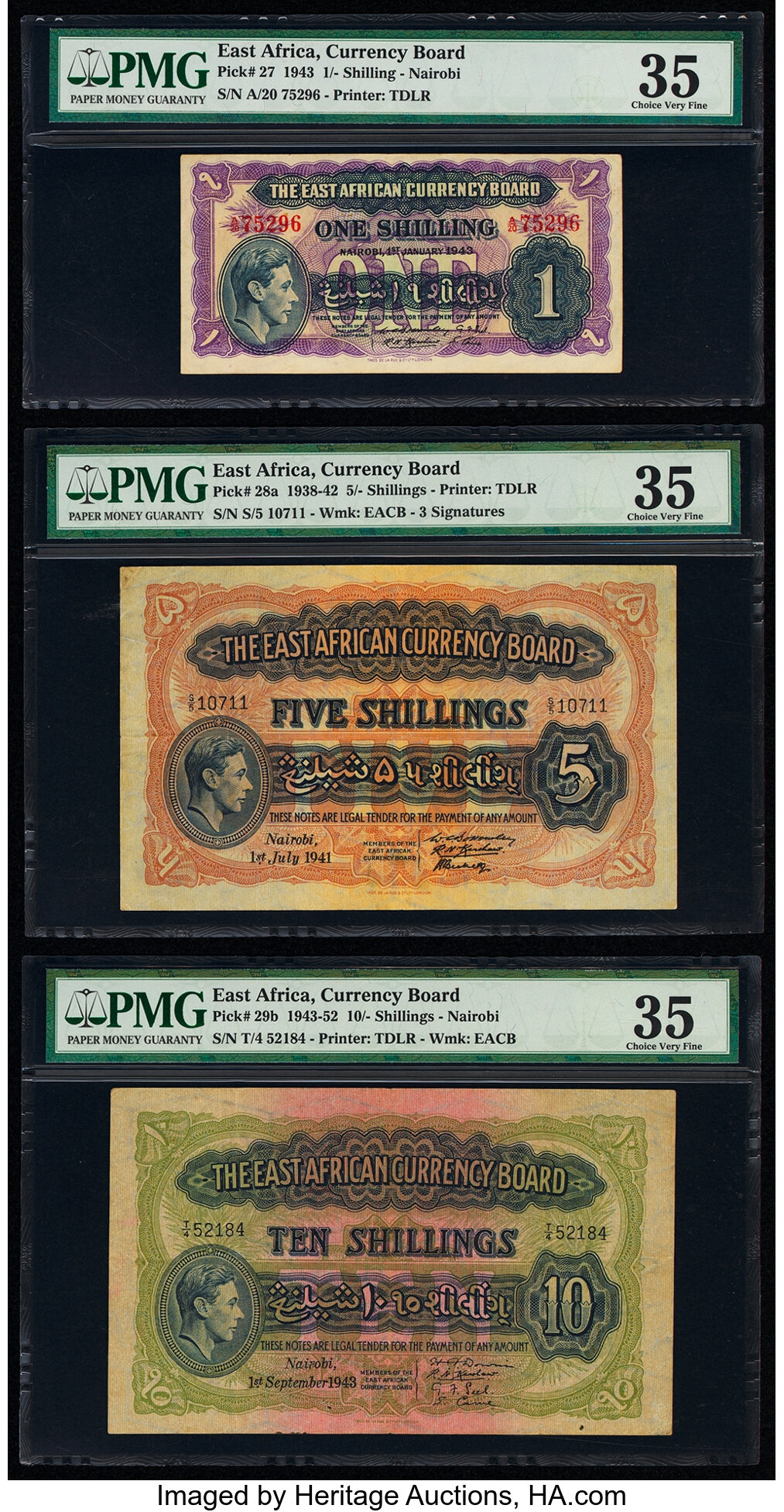 image for: East Africa  20 shillings = 1 pound(B219b)