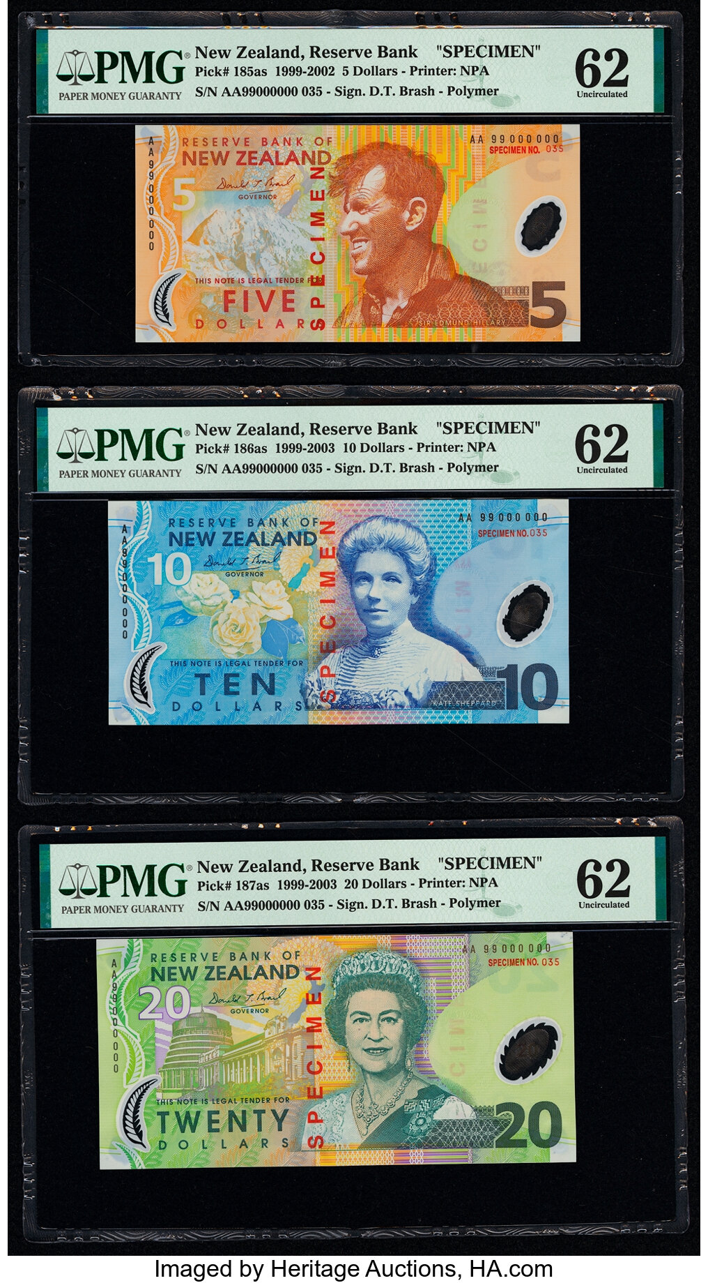 image for: New Zealand  5 dollars (B131f)