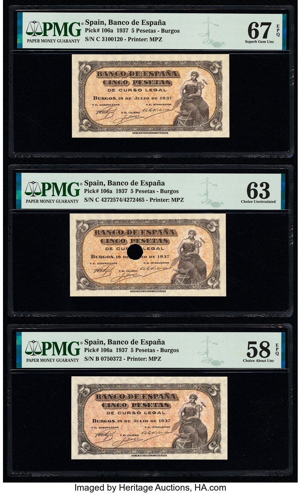 image for: Spain  5 pesetas(B571a)
