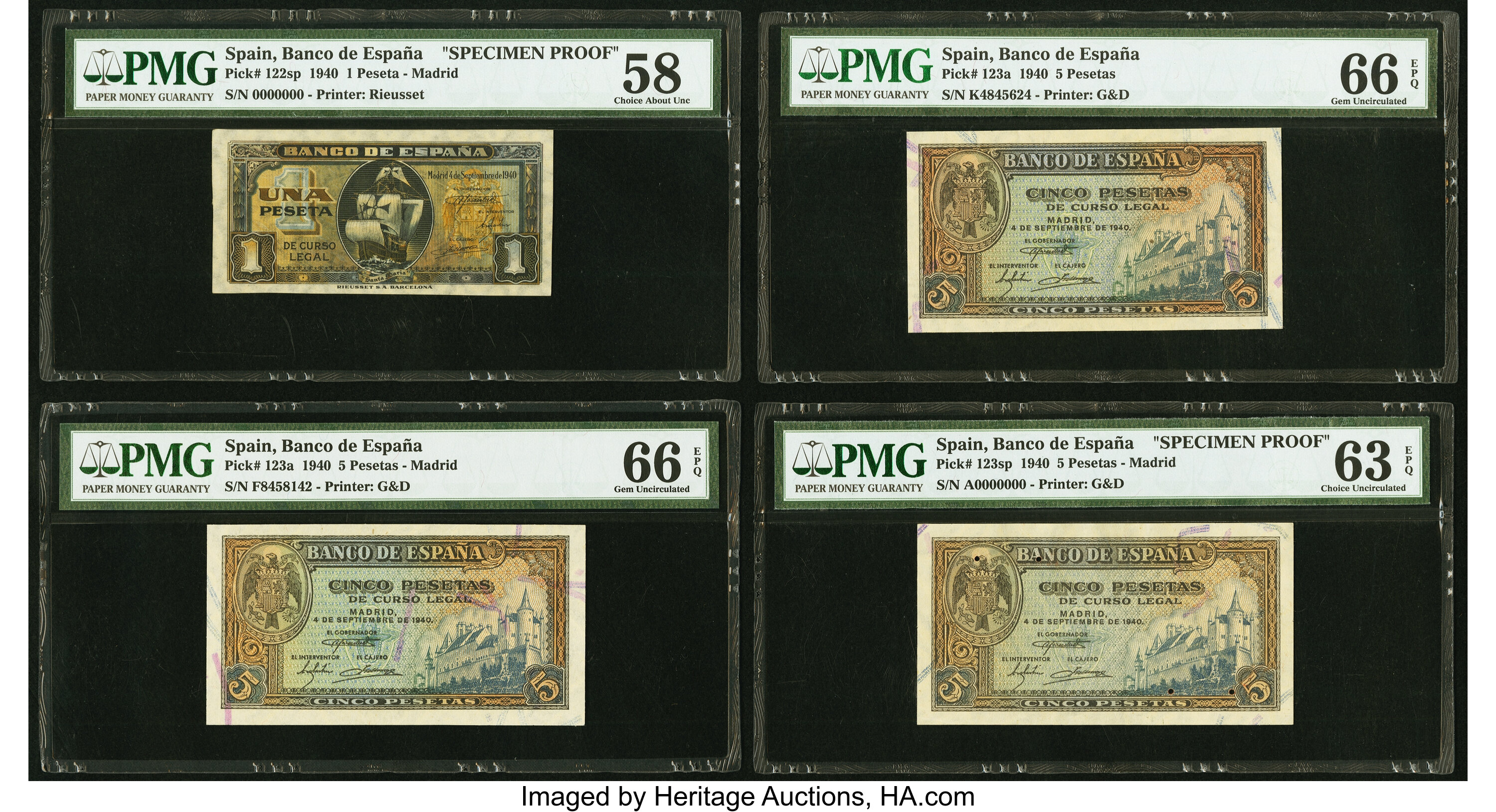 image for: Spain  5 pesetas (B589a)