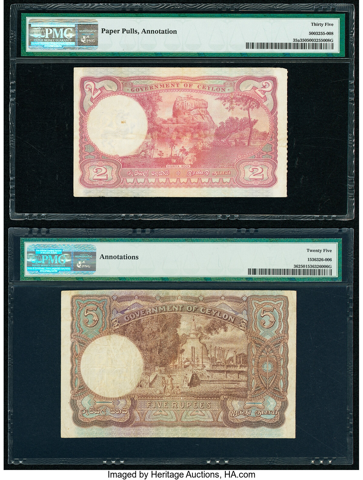 image for: Ceylon  2 rupees (B227hs)