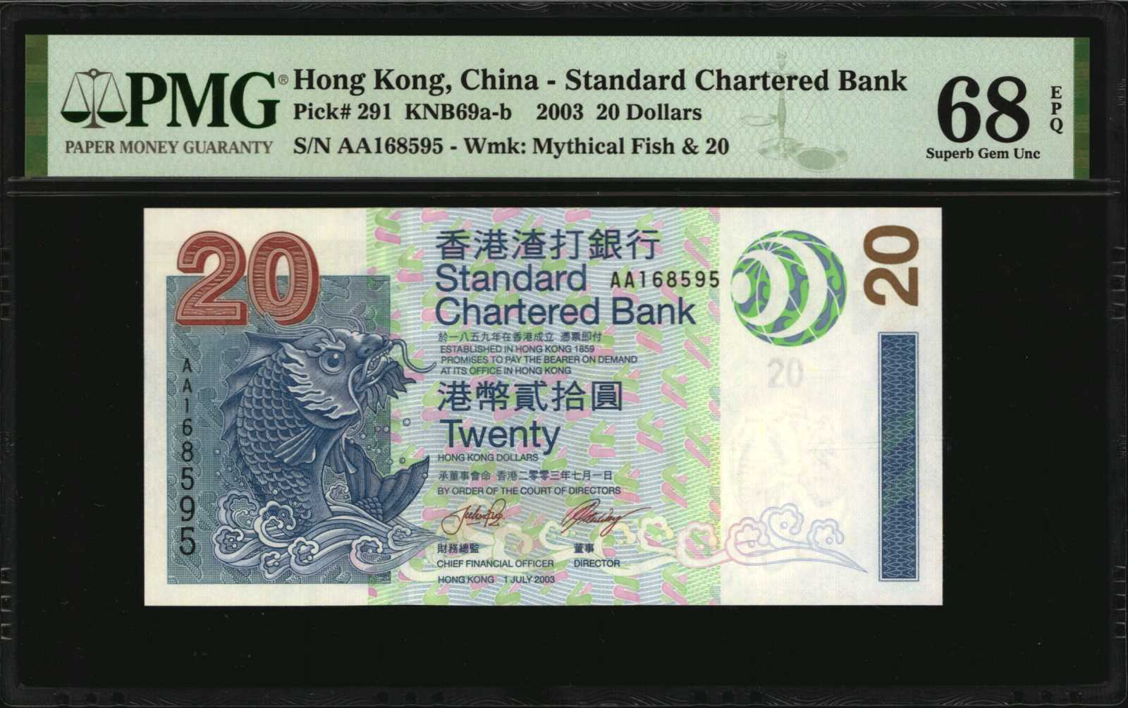 image for: Hong Kong  50 dollars (B414a)