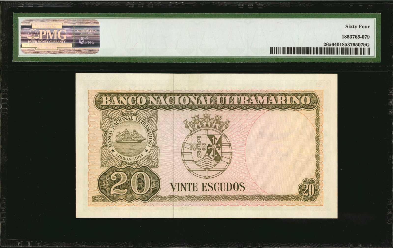 image for: Timor  20 escudos(B128ap)