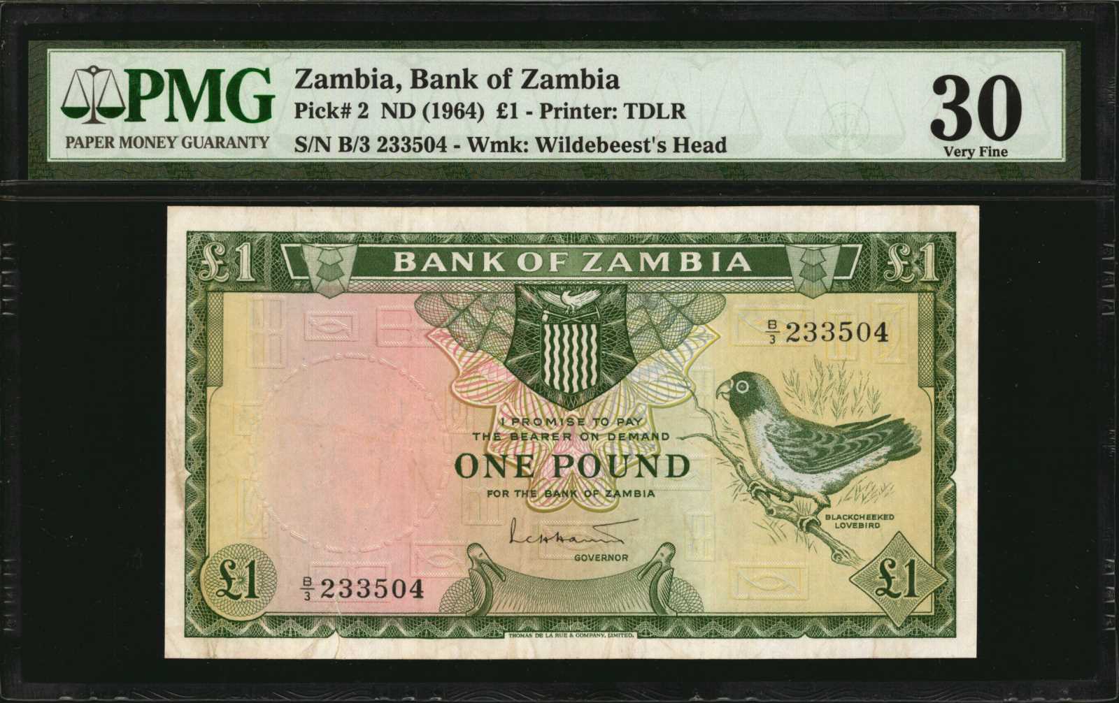 image for: Zambia  1 pound(B102as1)