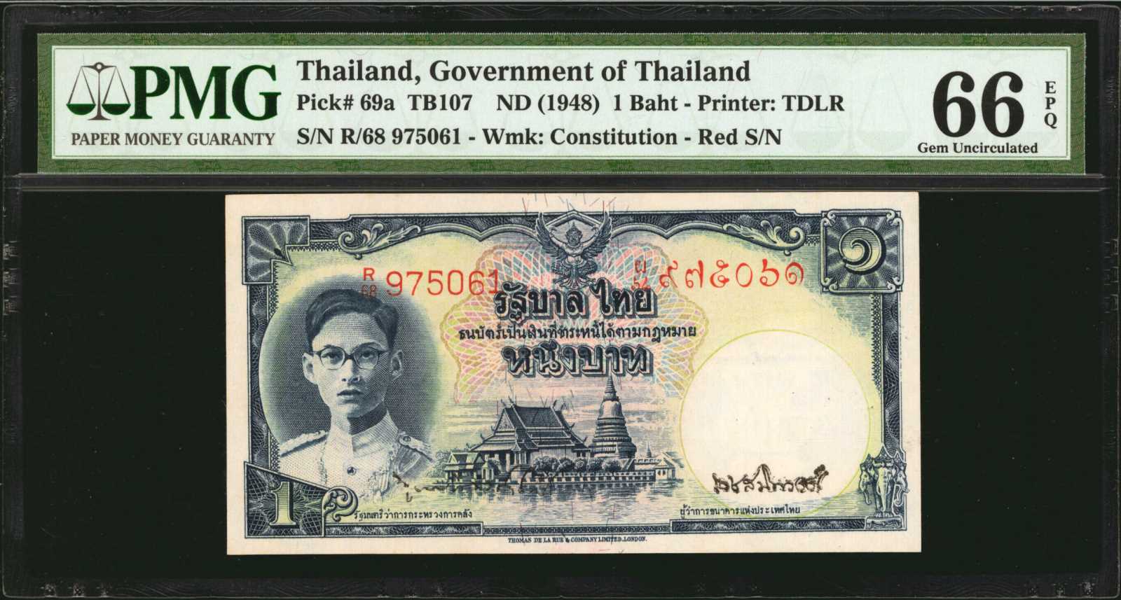 image for: Thailand  1 ??? (baht) (B140d)