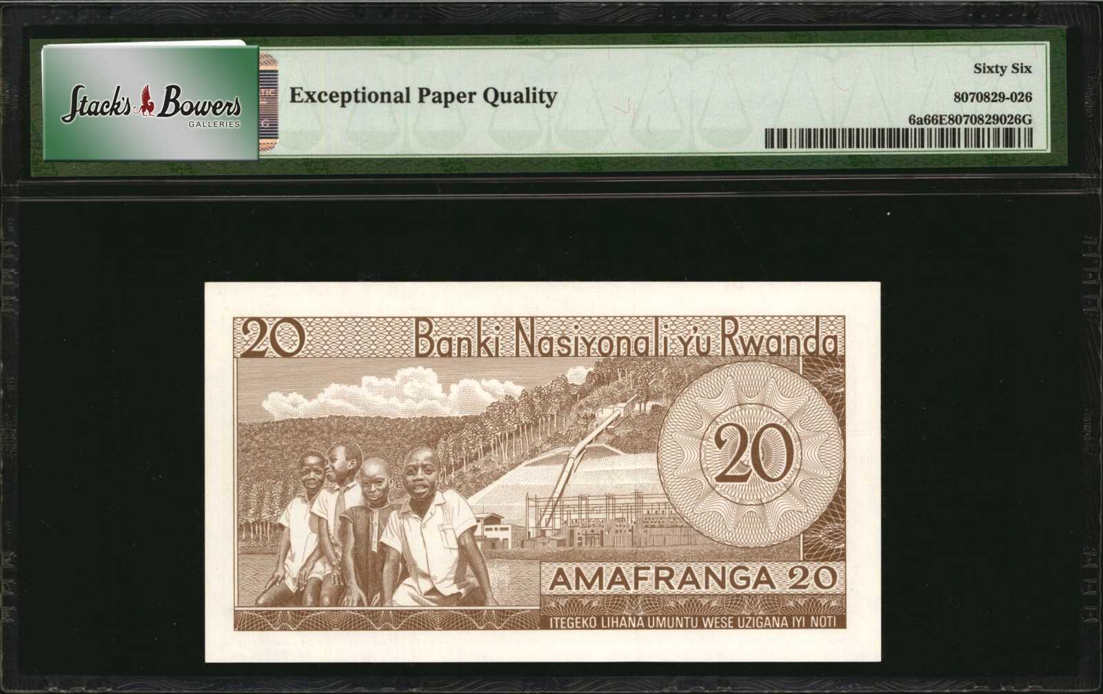 image for: Rwanda  20 francs(B106a)