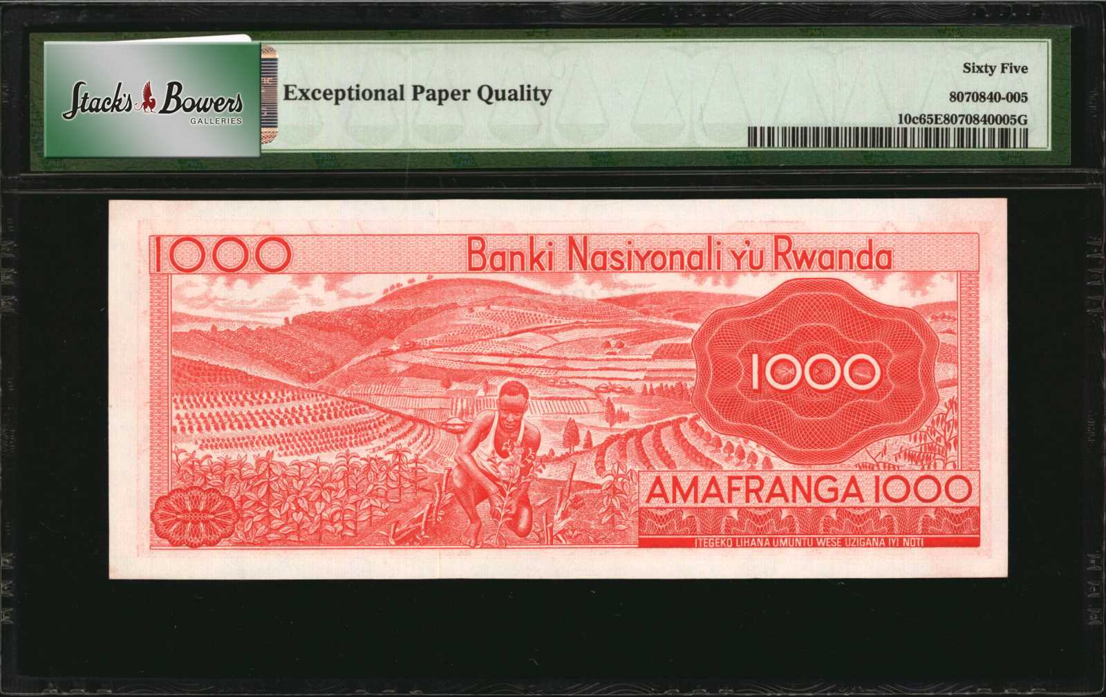 image for: Rwanda  20 francs(B106c)