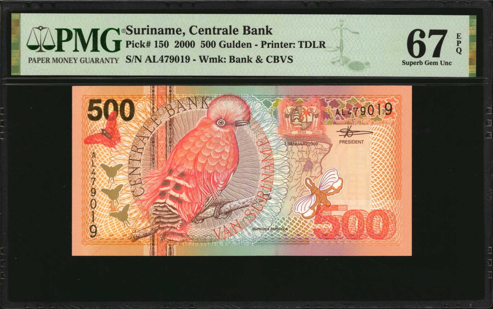 image for: Suriname  5 gulden (guilders)(B531az)