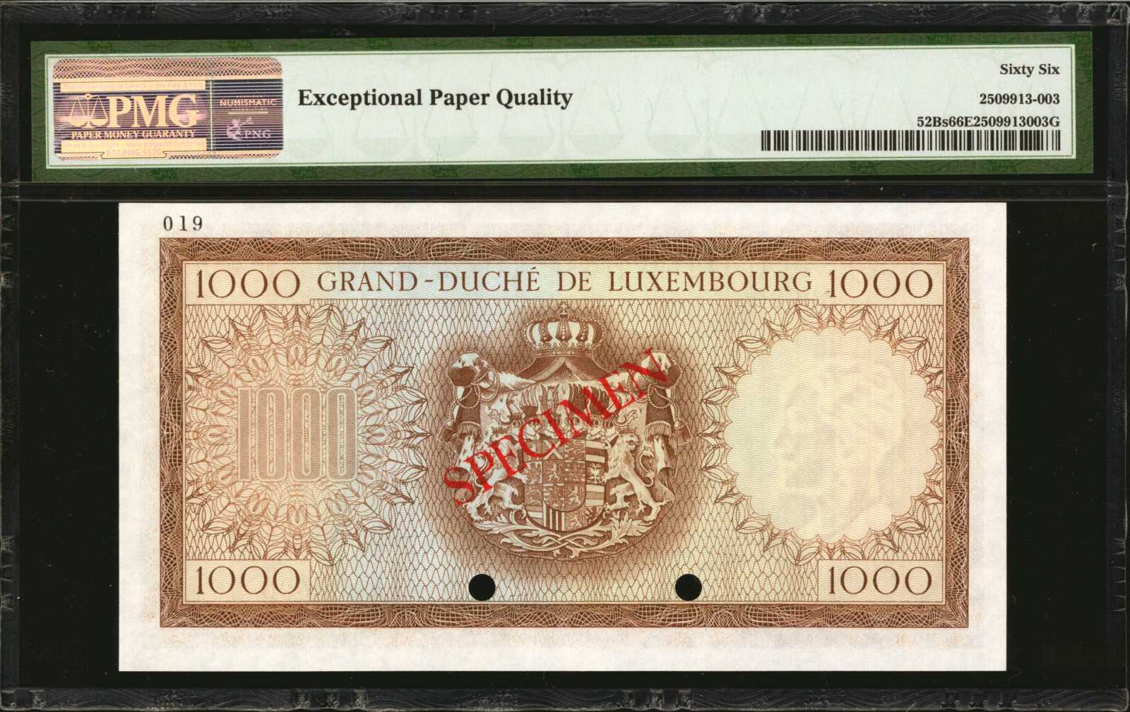 image for: Luxembourg  1,000 francs(B337ap1)