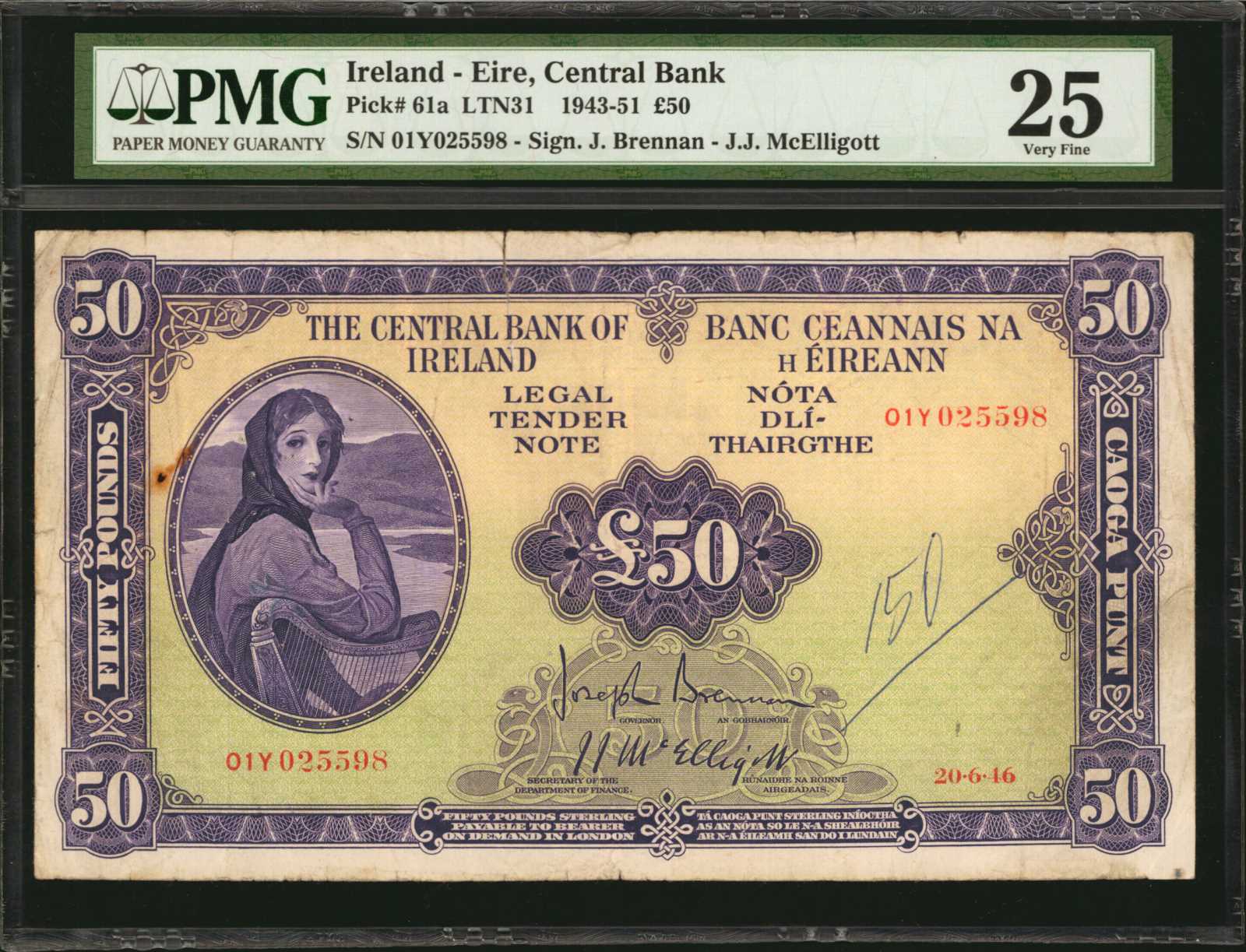  Two diagonal red SPECIMEN ovpts front; dated 13•05•06 [sic]; all-zero s/n 